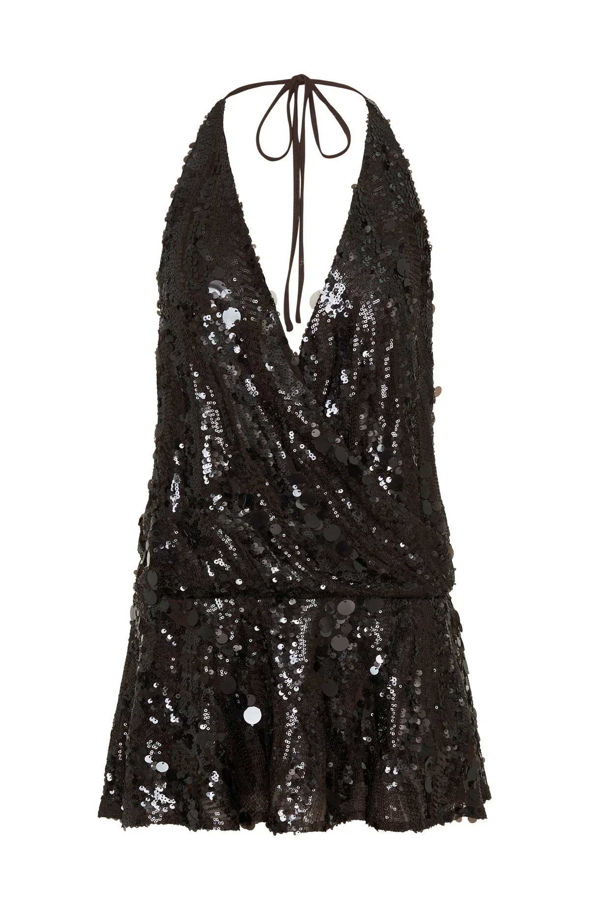 Divine Excess Sequin Mini Dress Chocolate