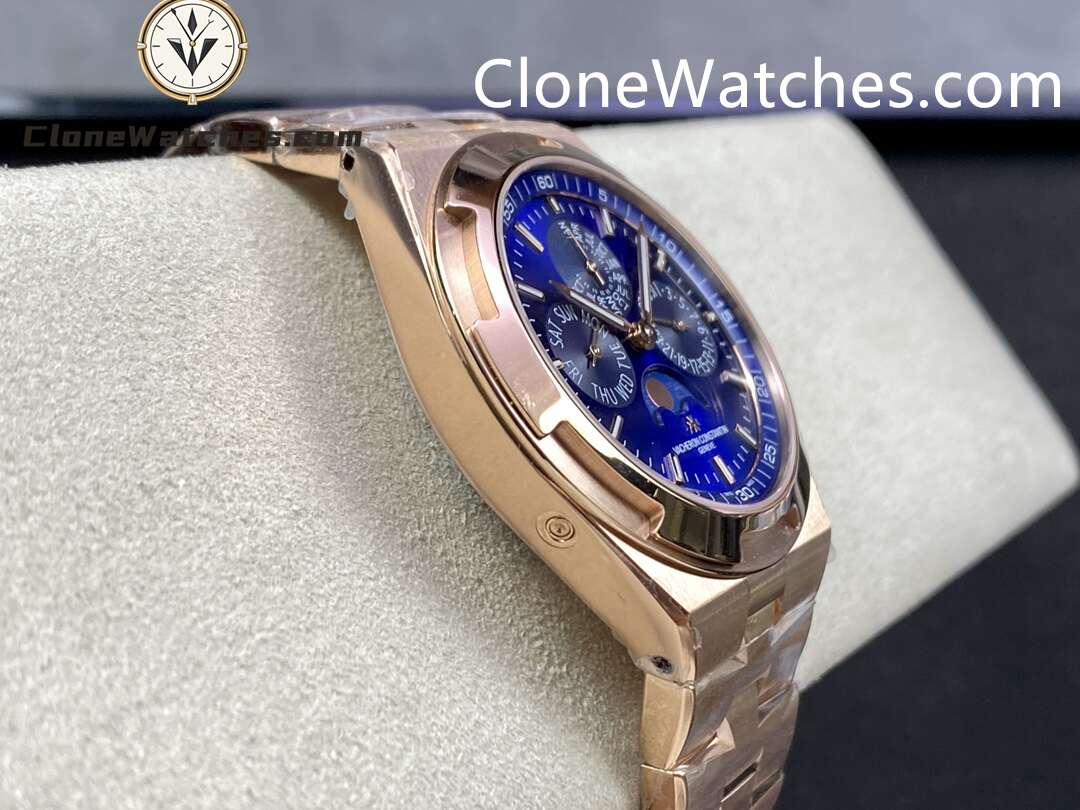 Vacheron Constantin Super Clone Watches 1:1 Overseas perpetual calendar Rose Gold 4300V/220R-B509