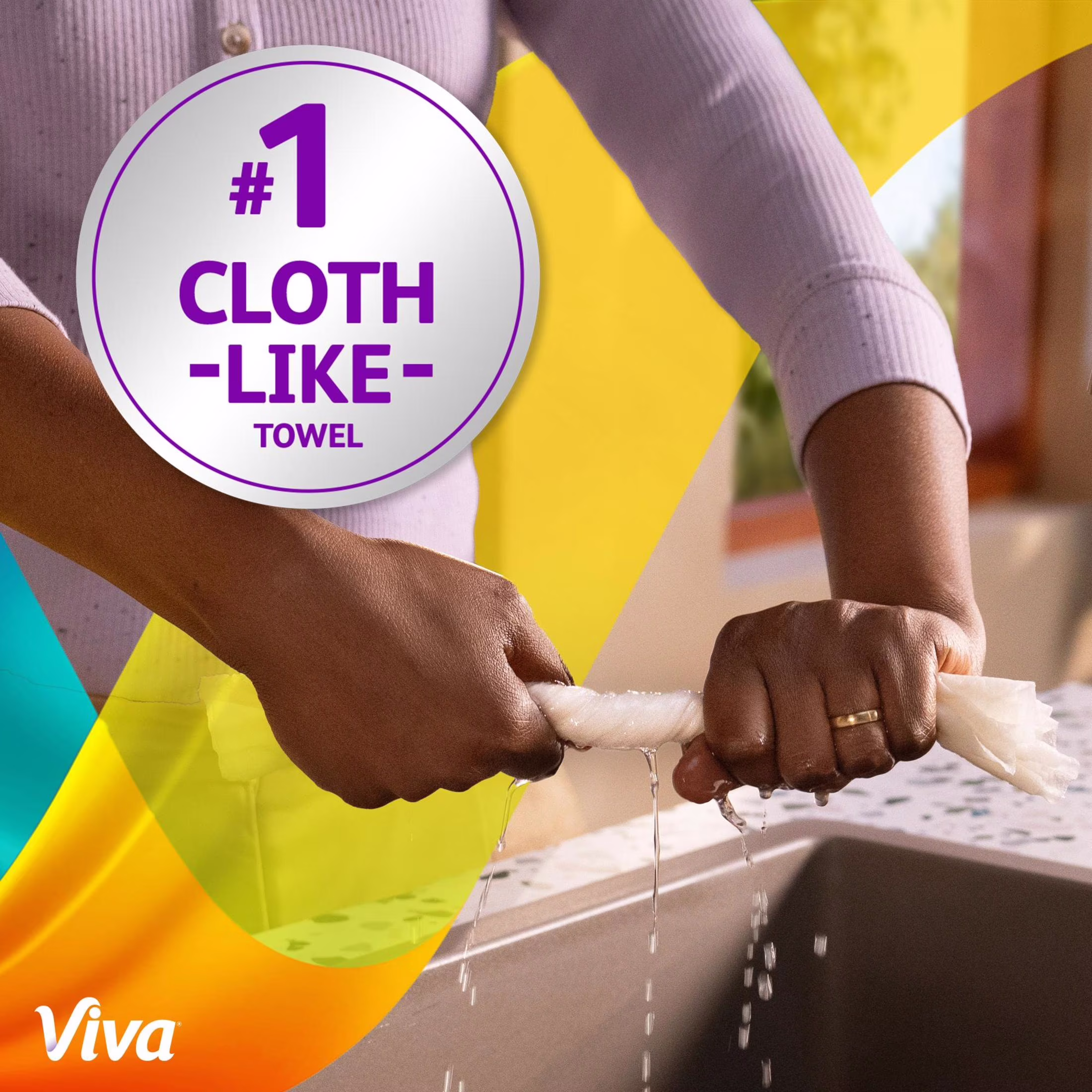 Viva Signature Cloth Paper Towels, 12 Double Rolls, 86 Sheets per Roll