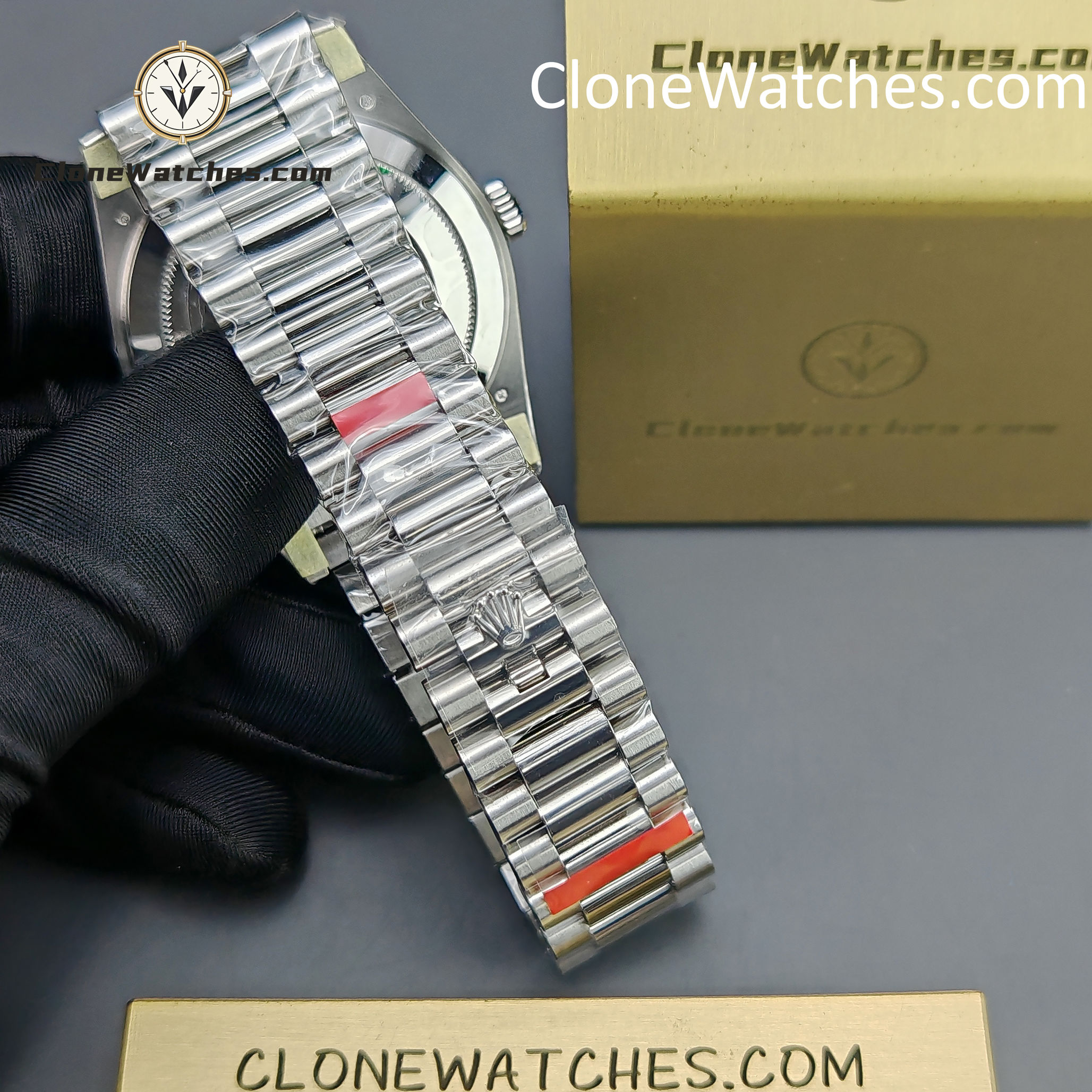 Rolex Super Clone Watches 1:1 Day Date Black Dial 40mm m228239-0004 VSF Version 3255 Movement