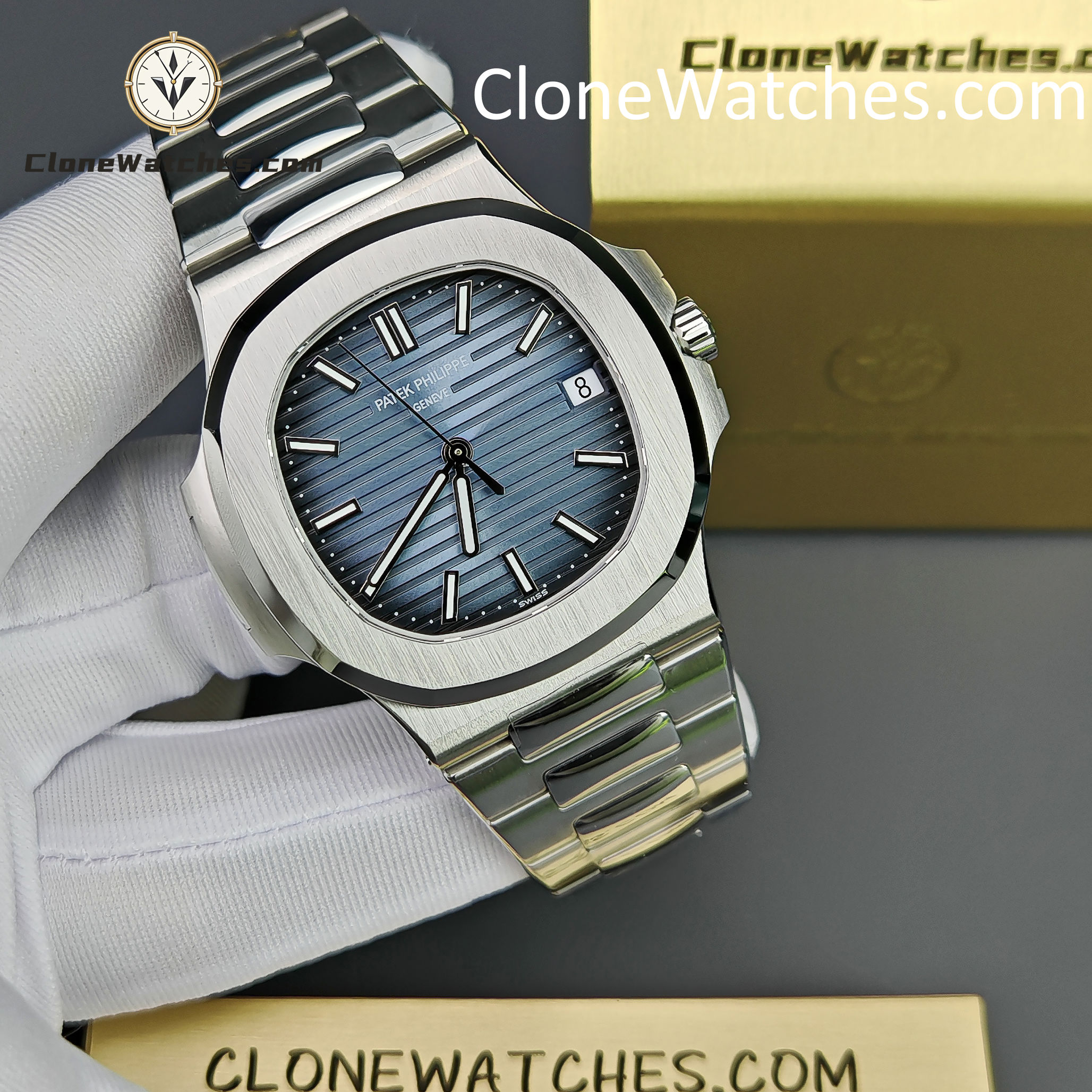 Patek Philippe Super Clone Watches 1:1 5711 Nautilus Dark blue Dial