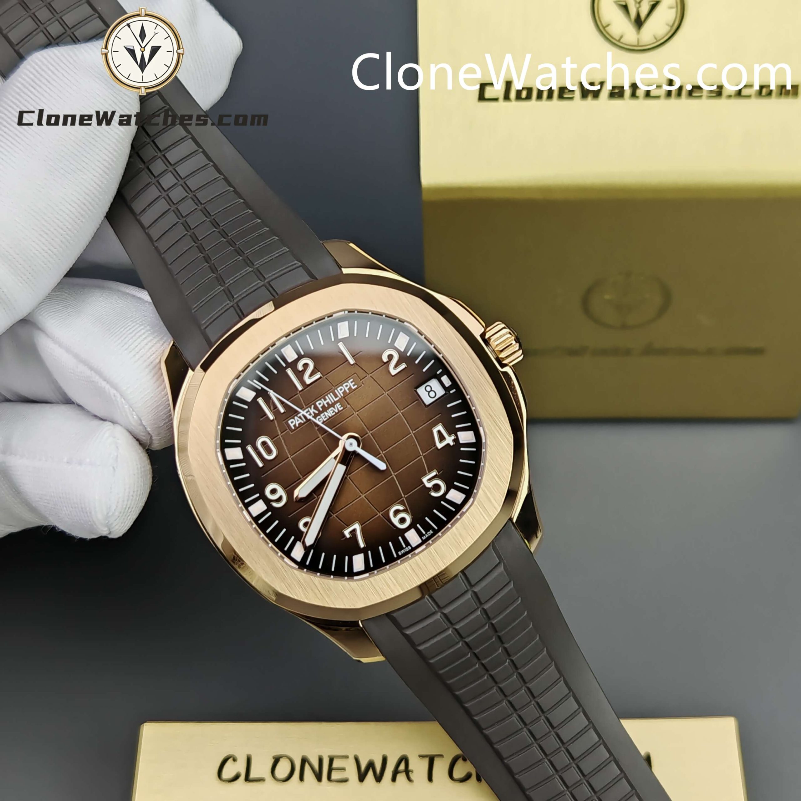 Patek Philippe Super Clone Watches 1:1 Aquanaut Rose Gold 5167R-001 40.8 mm