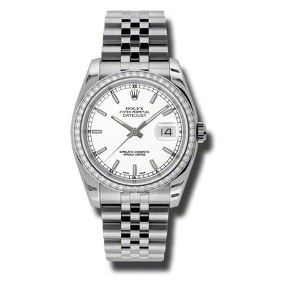 Rolex Oyster Perpetual Datejust 36 White Dial Stainless Steel Jubilee Bracelet Automatic Men s Watch 116244WSJ（Lifetime free warranty+90-days replacement service & Refund!.）