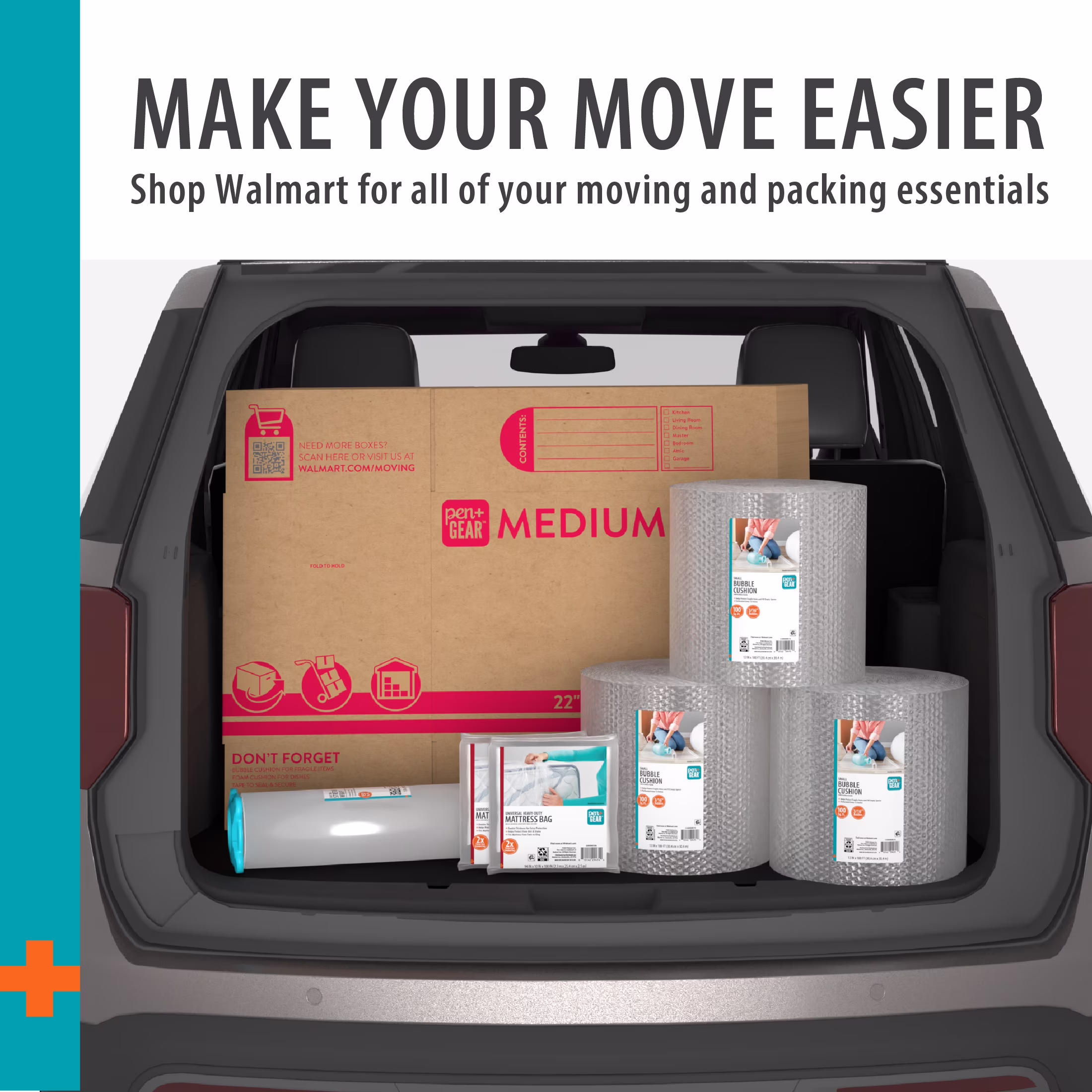 Pen+Gear Large Moving Boxes, 27L x 15W x 17H, Kraft