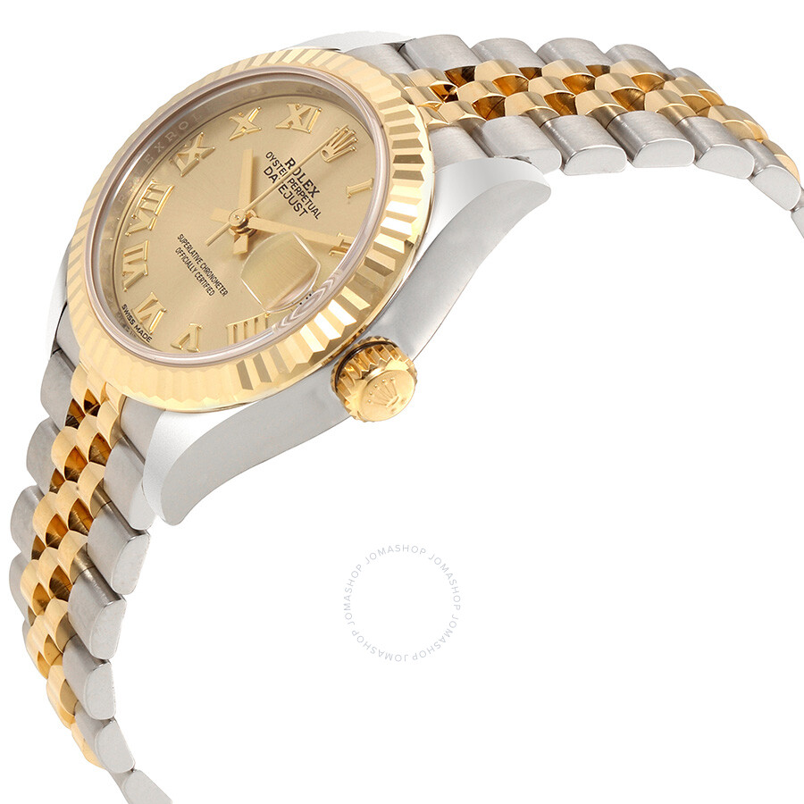 Rolex Lady Datejust Champagne Dial Steel and 18K Yellow Gold Ladies Watch 279173CRJ（Lifetime free warranty+90-days replacement service & Refund!.）