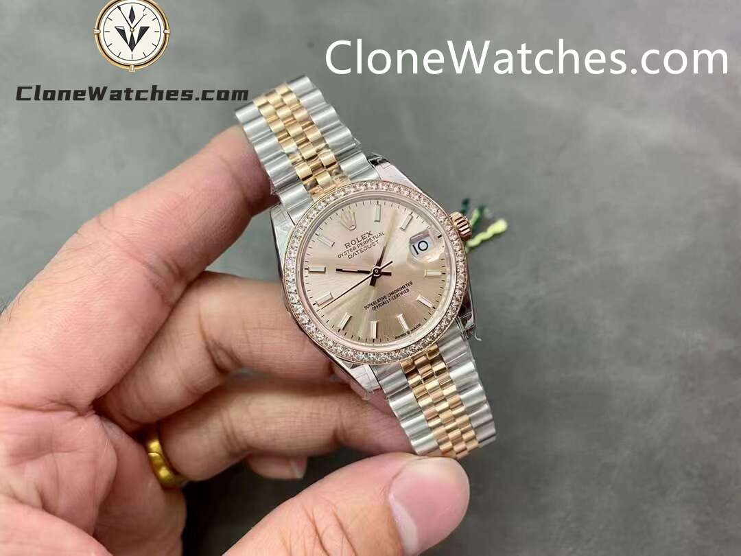 Rolex Super Clone Watches 1:1 DateJust m278381rbr-0010 Jubilee 31MM 2236 Movement