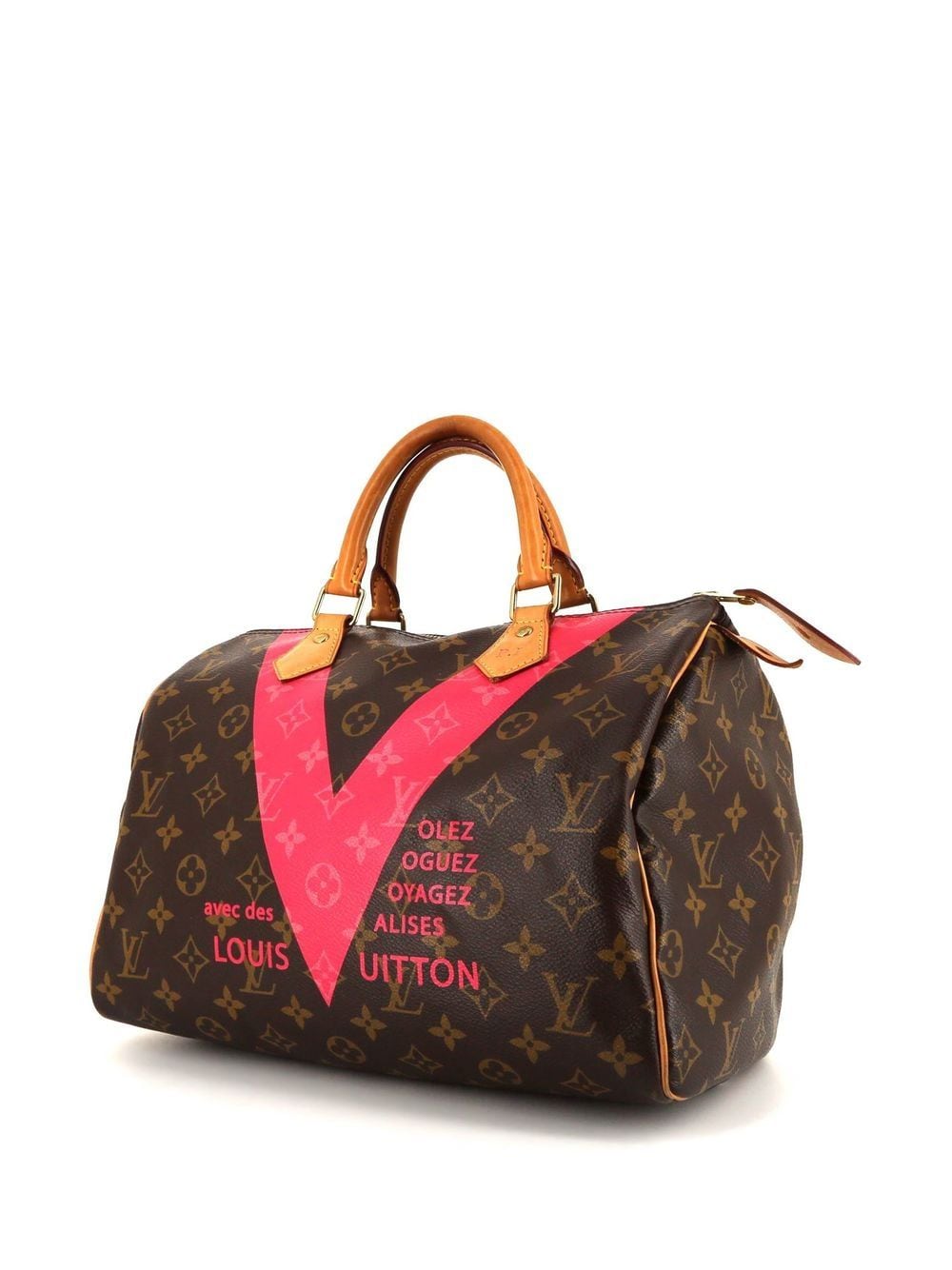 V Speedy 30 Classic Print Handbag (2015 Collection)