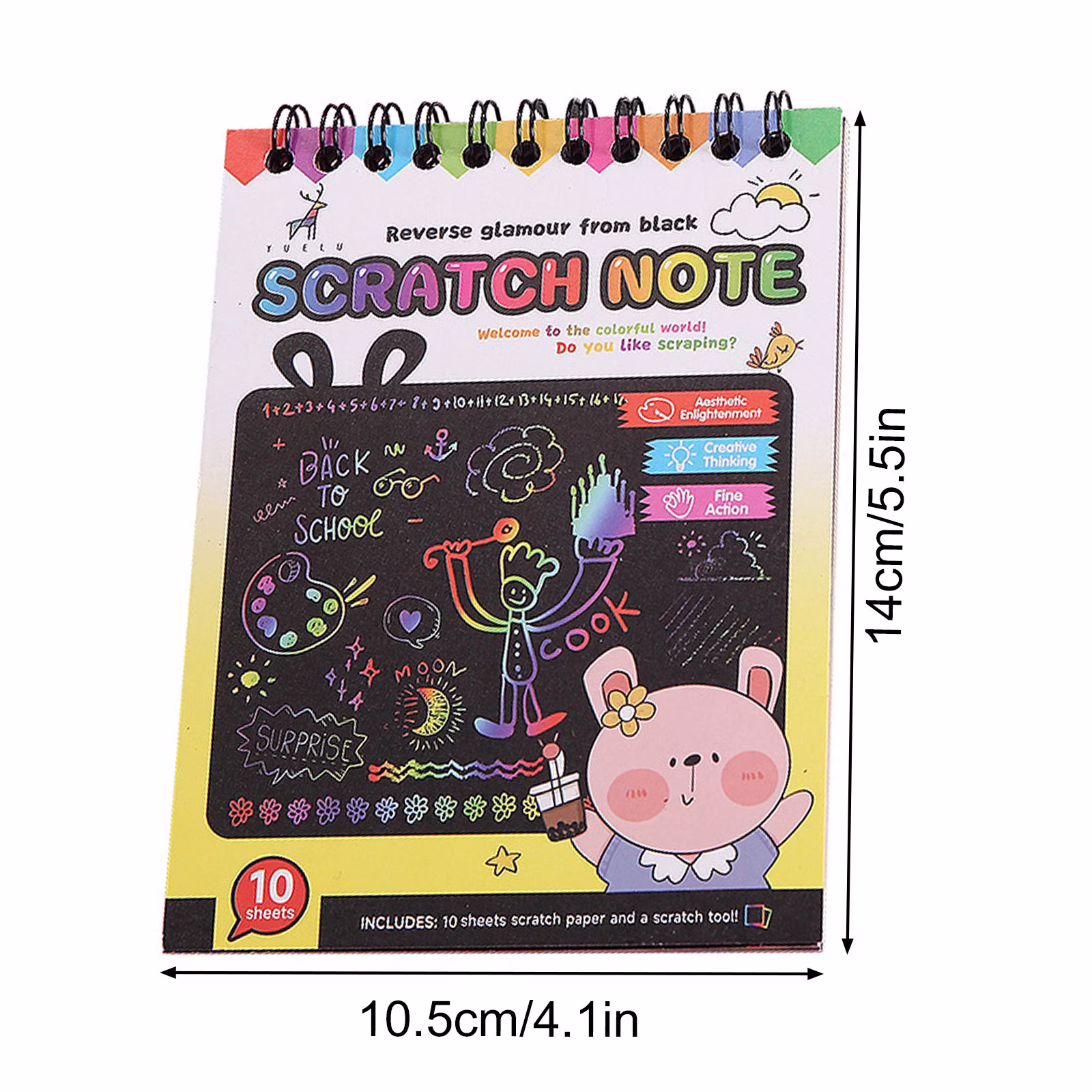 JOGZMZ Toys, Kids Art Notes, Kids Art Paper, Scratch Paper Drawing Pad for Drawing, Playing and Writing