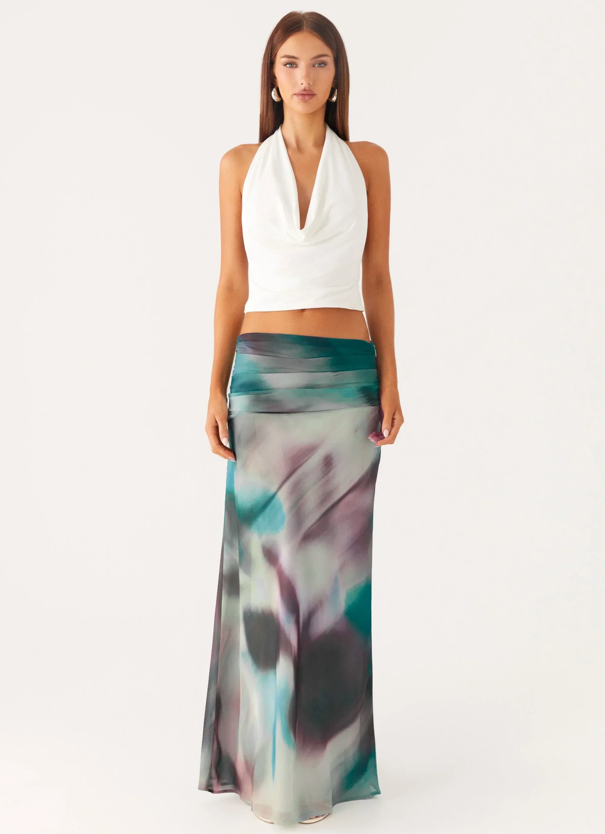 Rimi Maxi Skirt - Sea Splash