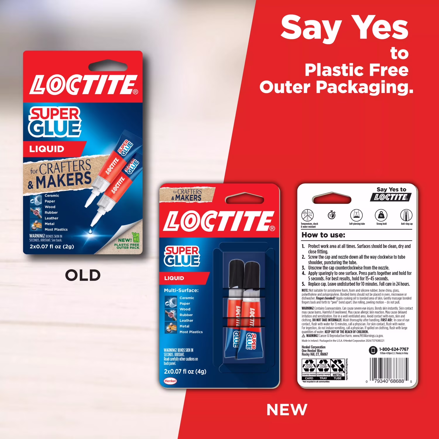 Loctite Super Glue Liquid Tube, 1 Pack of 2 Tubes, Clear 0.07 oz Tubes