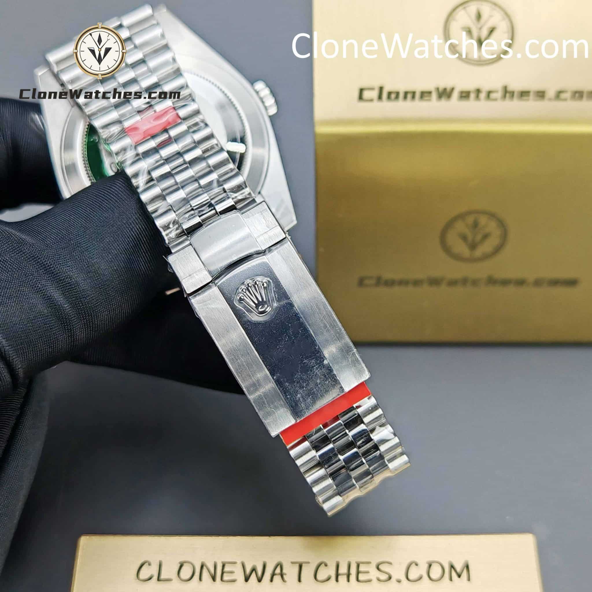 Rolex Super Clone Watches 1:1 DateJust Grey Roman Dial Jubilee 41MM M126334 3235 Movement