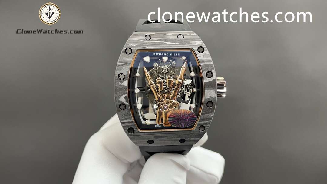 Richard Mille Super Clone Watches 1:1 RM 66 Freedom Proclaimed Tourbillon Black Strap