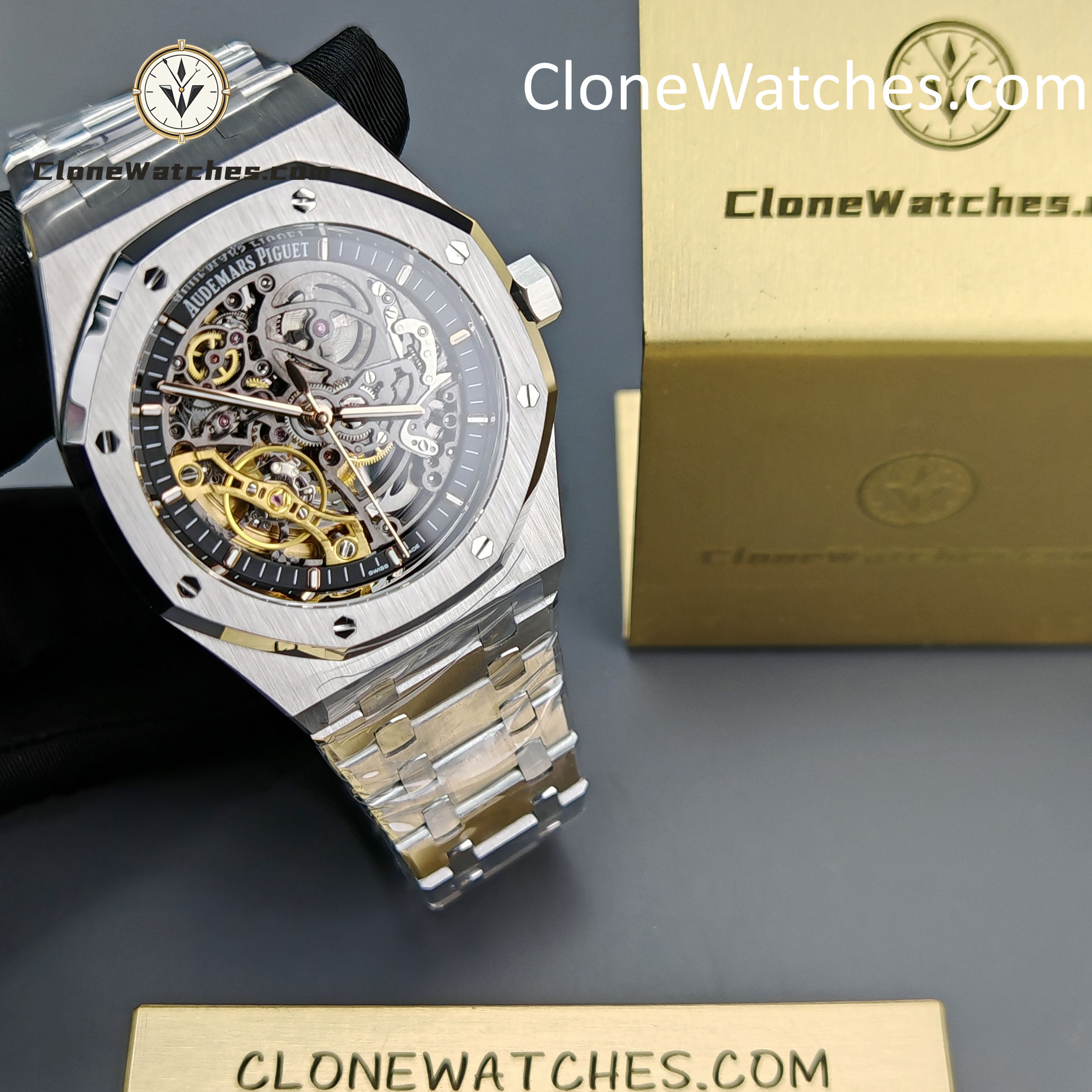 Audemars Piguet Super Clone Watches 1:1 Royal Oak 15407 Skeleton Dial