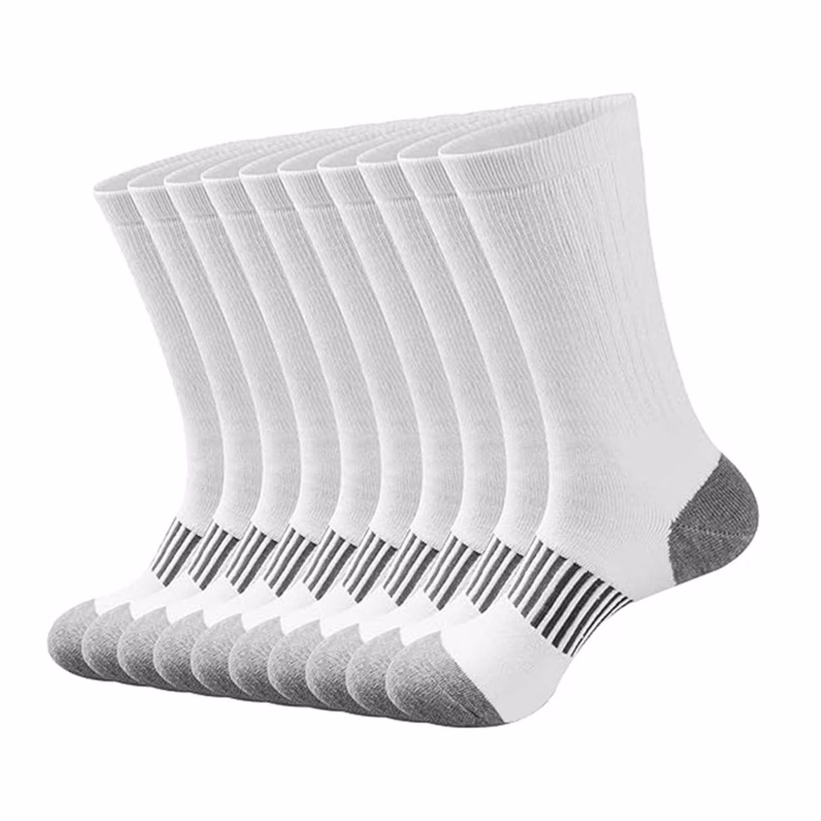 asjyhkr Mens Crew Socks Cotton Running Hiking Basketball Football Athletic Mid Calf Socks