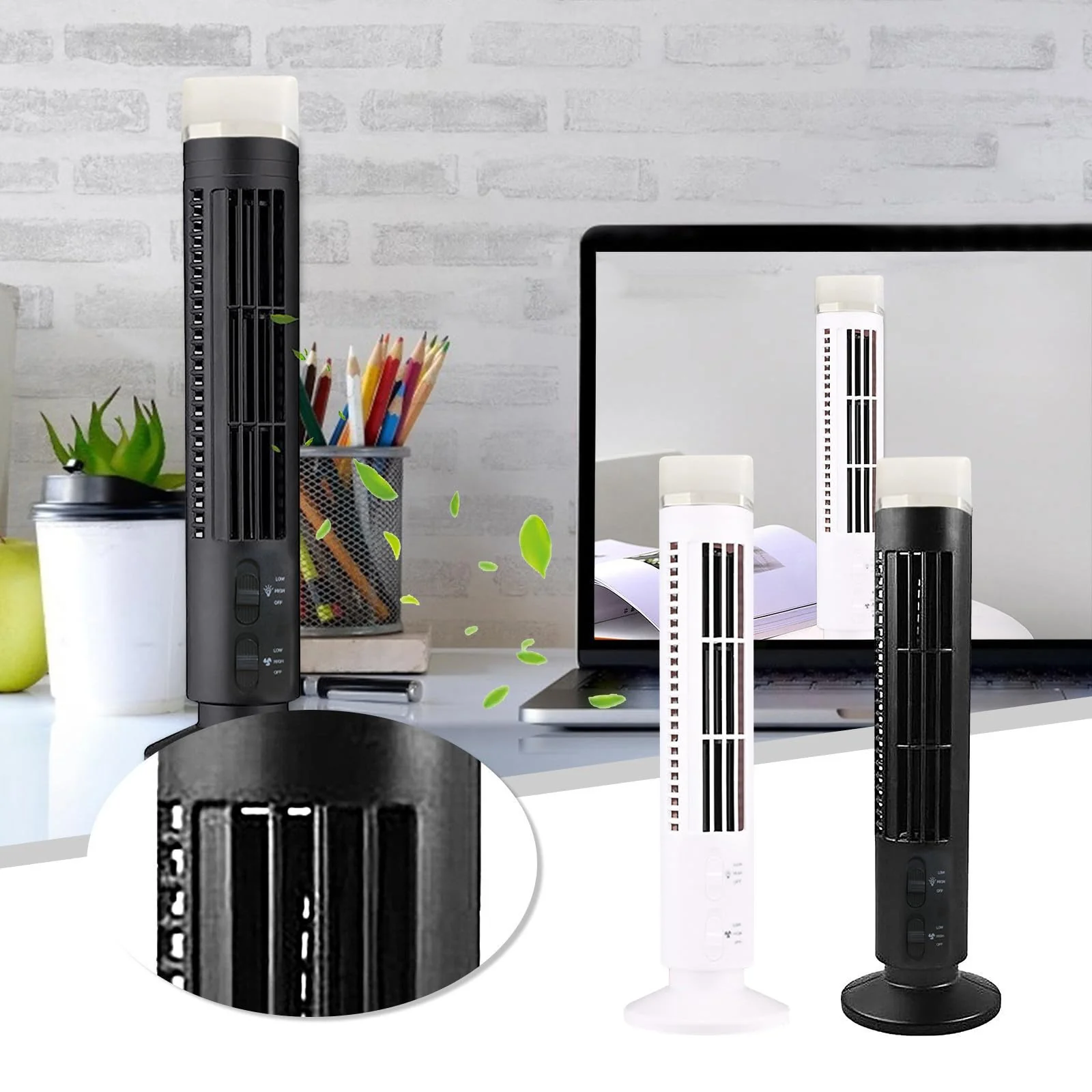 Ongmies Oscillating Tower Fan Cooling Standing Fan