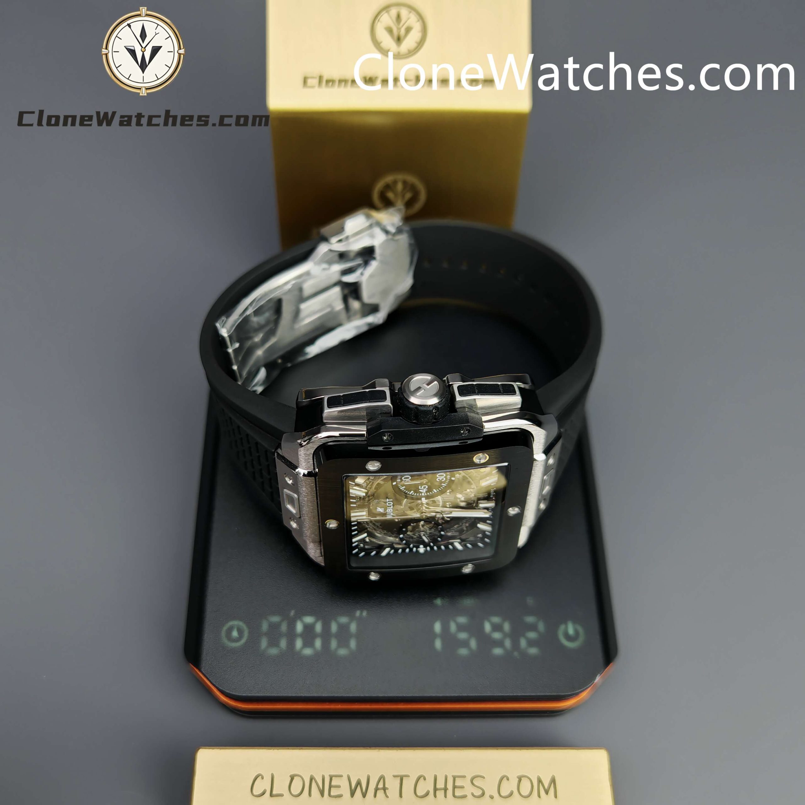 Hublot Super Clone Watches 1:1 Square Bang Unico Titanium Ceramic 42MM 821.NM.0170.RX