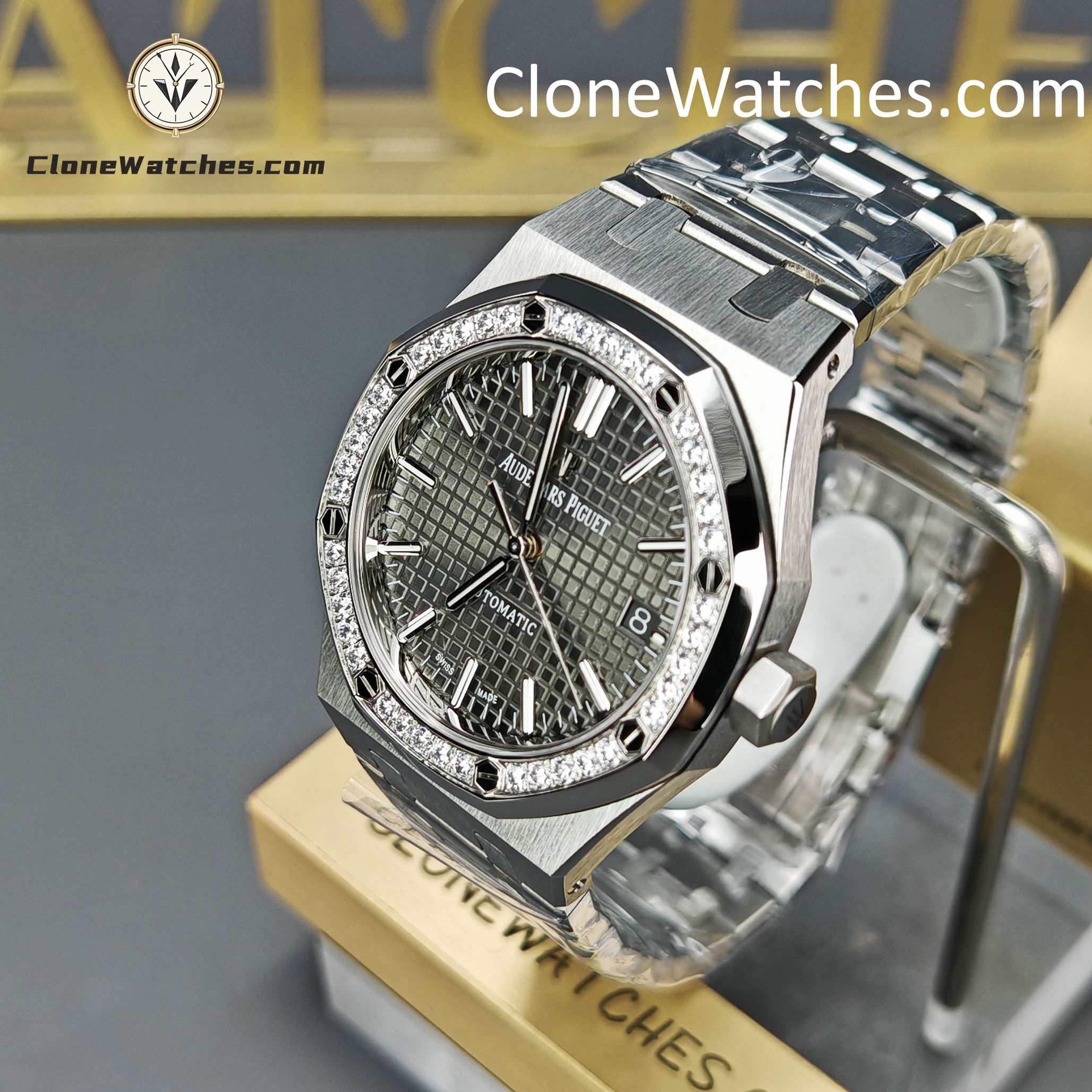 Audemars Piguet Super Clone Watches 1:1 Royal Oak 15451ST Grey Dial 37MM