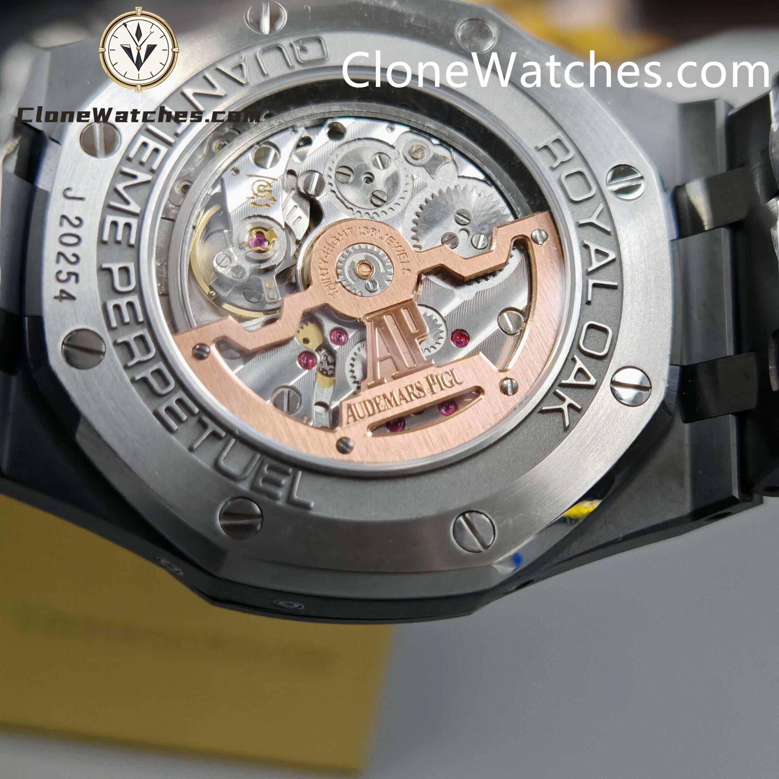 Audemars Piguet Super Clone Watches 1:1 Black Ceramic 26579 True Moon Phase
