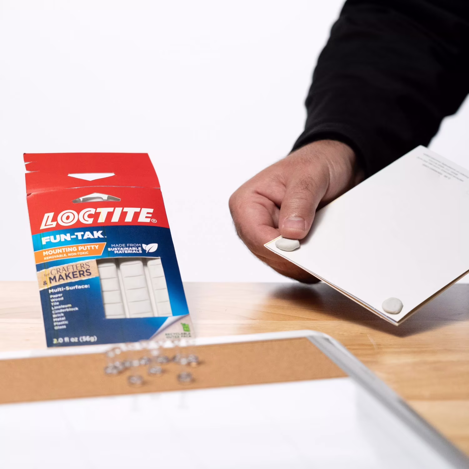 Loctite Eco Fun-Tak Mounting Putty, Pack of 1, White 2 oz Wallet