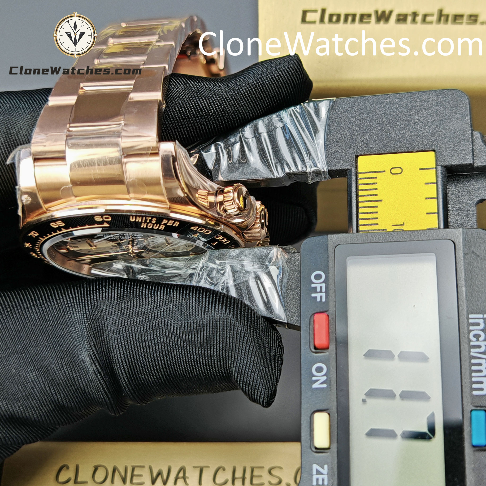 Rolex Super Clone Watches 1:1 Le Mans Daytona 100 Years Anniversary Rose Gold 4132 Movement