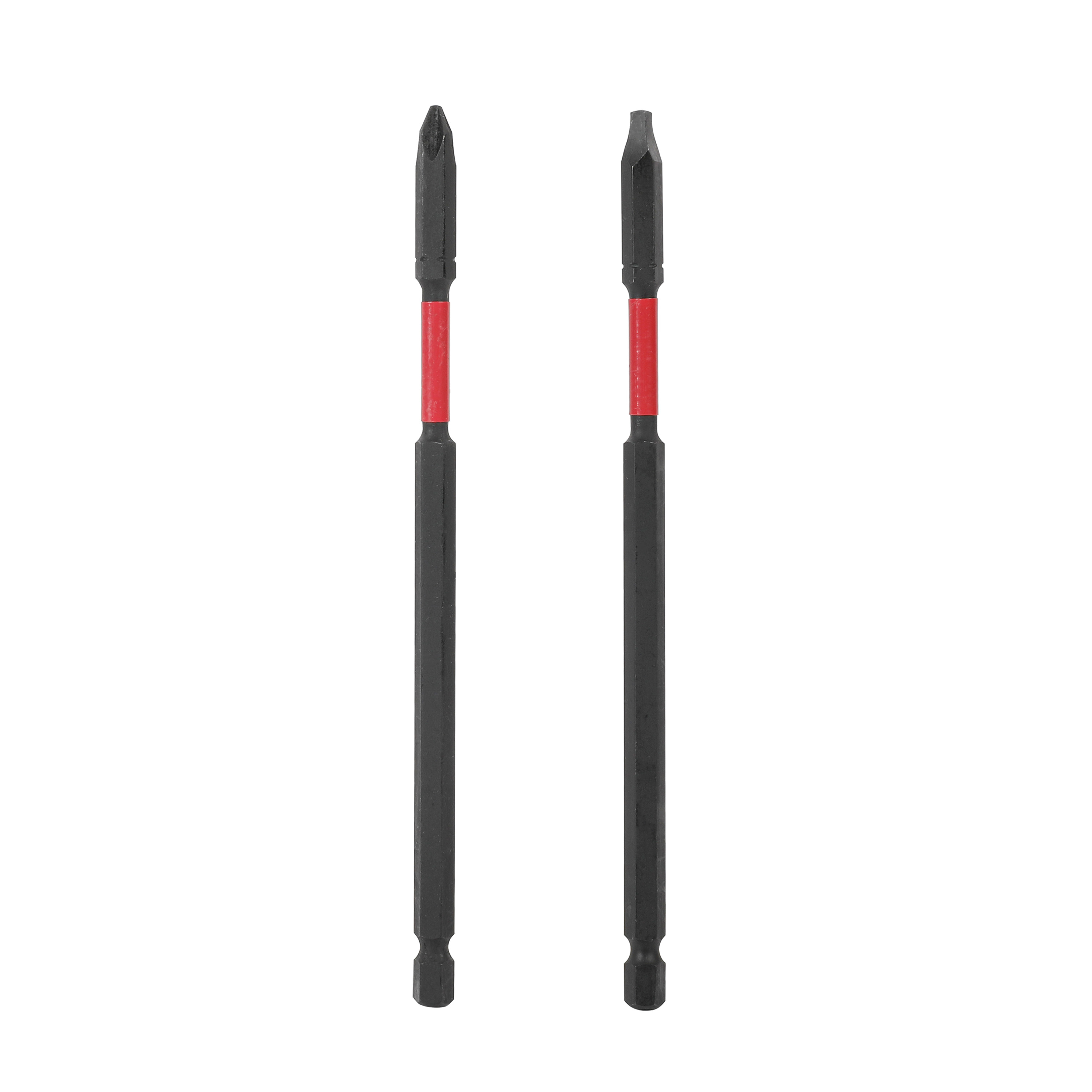 Hyper Tough 2 Piece Long Impact Driver Hex Shank Drill Bits, 6 inch