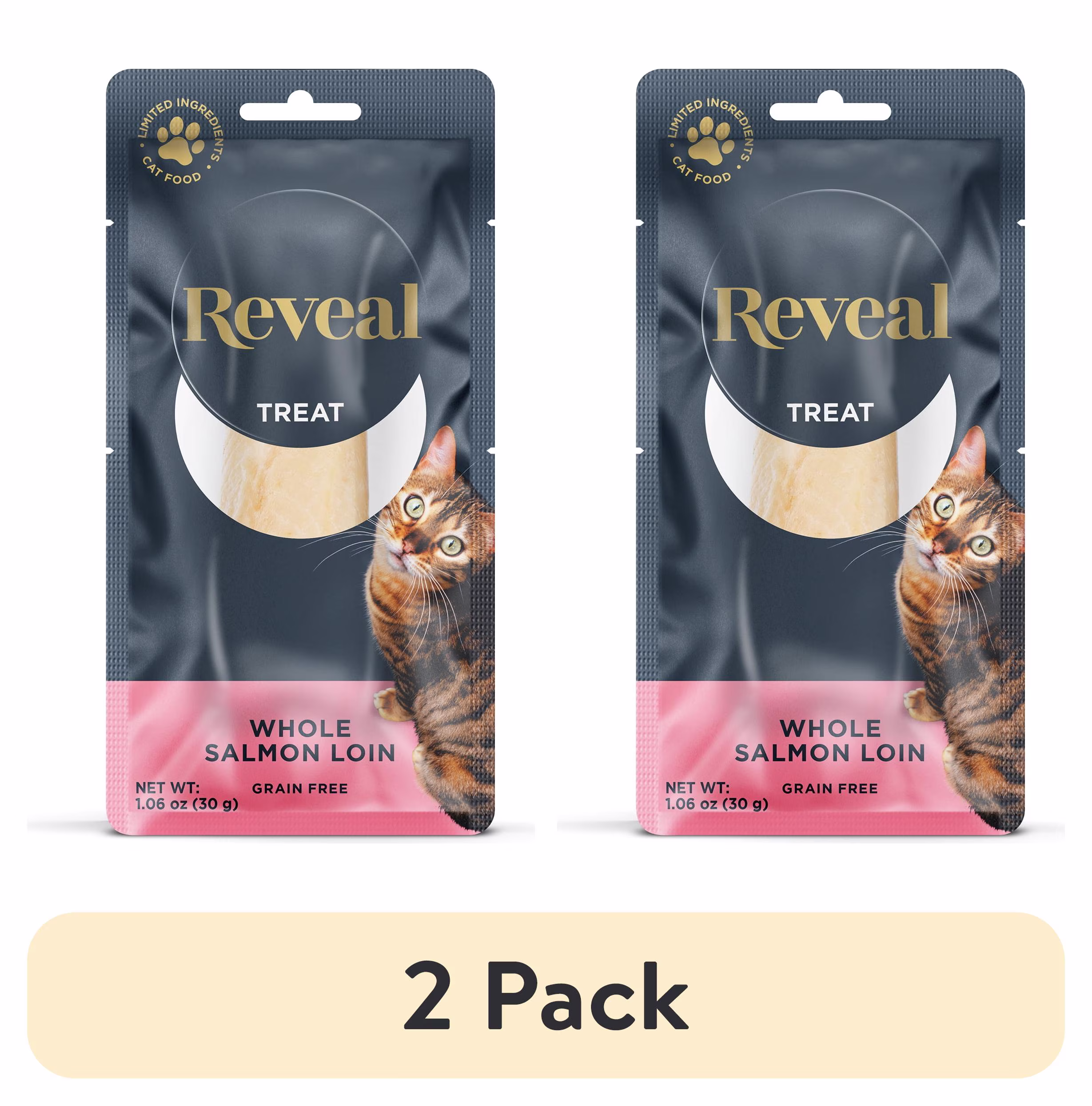 Reveal Pet Food Natural Cat Treats Whole Salmon Loin 1.06oz