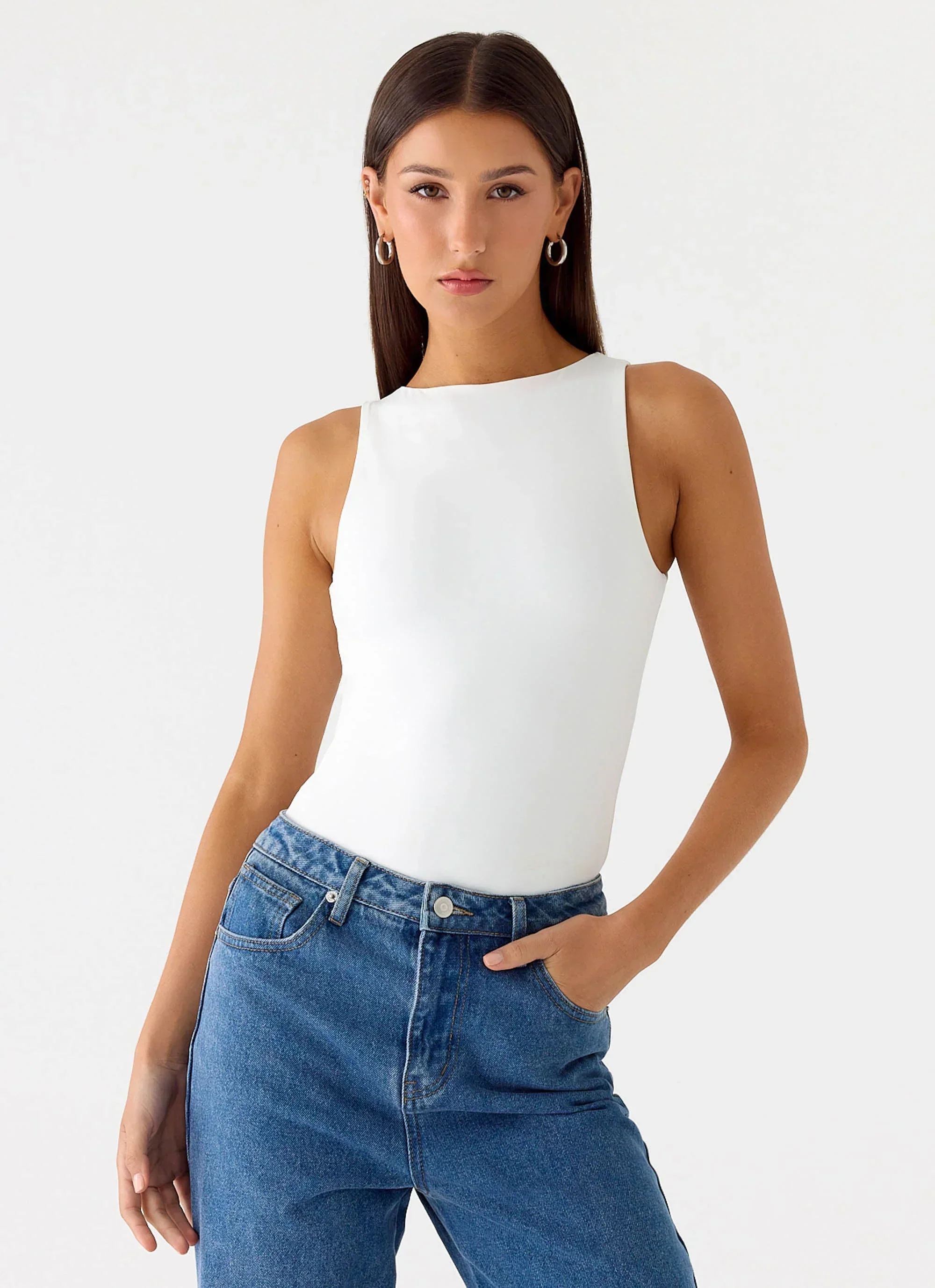 Vincenza Bodysuit - White