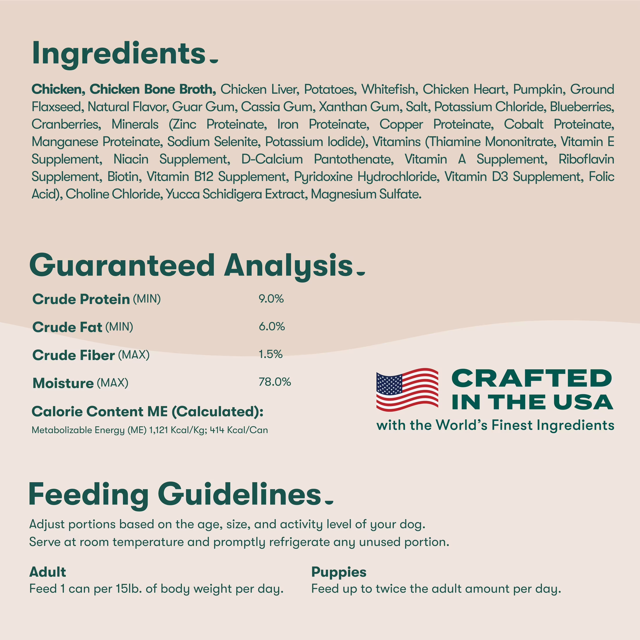 Jinx Pate with Chicken & Vegetables Natural Wet Dog Food, Grain Free, 13 oz Can