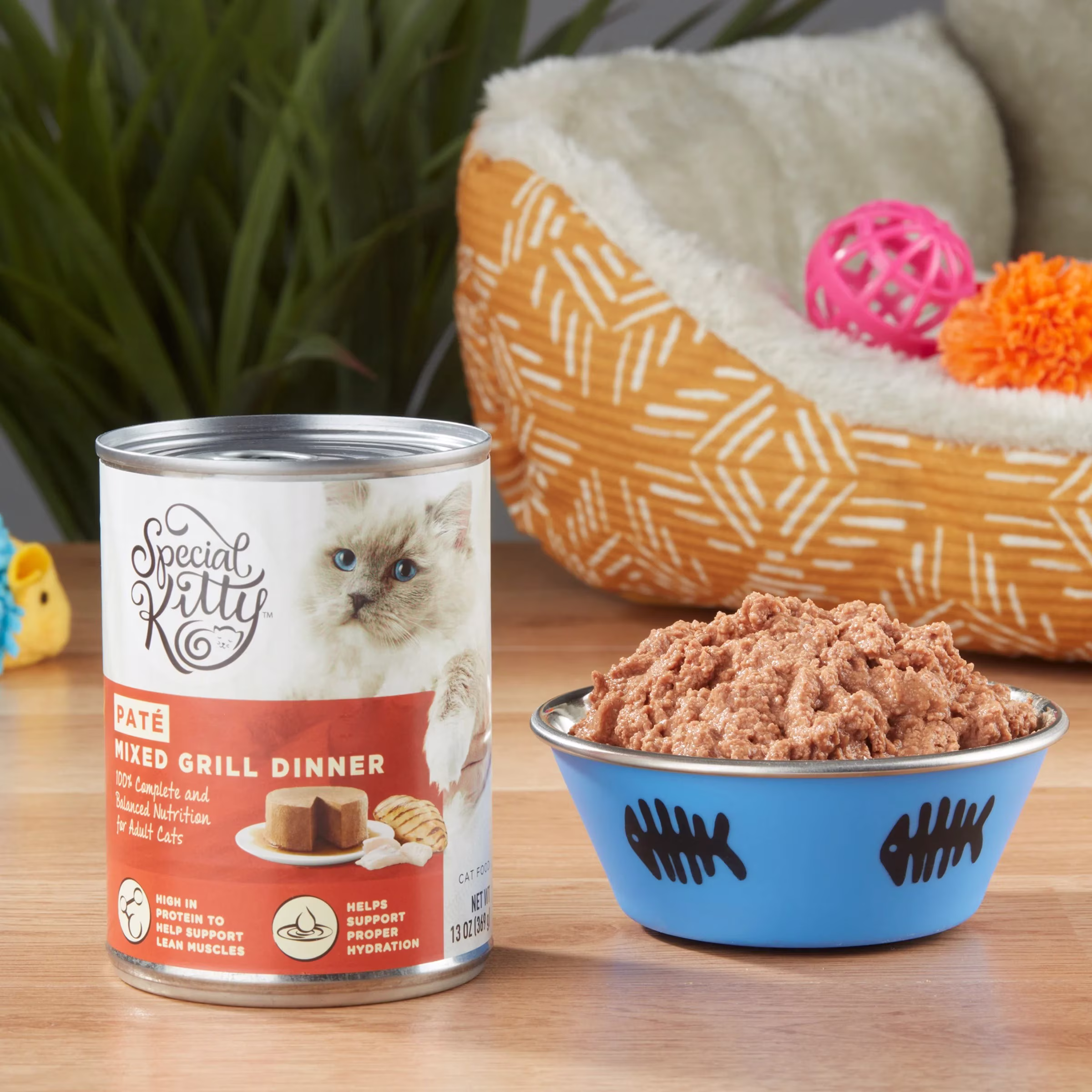 (6 pack) Special Kitty Mixed Grill Dinner Pate Wet Cat Food, 13 oz Can