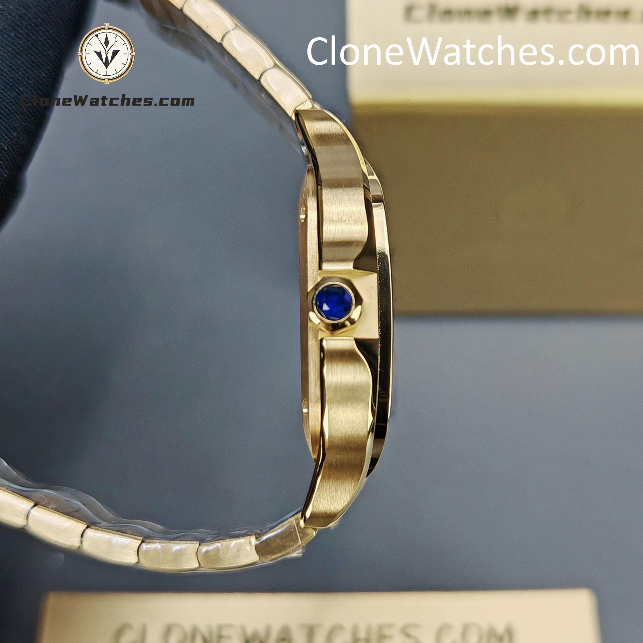 Cartier Super Clone Watches 1:1 Santos White Dial 35.1MM WGSA0030