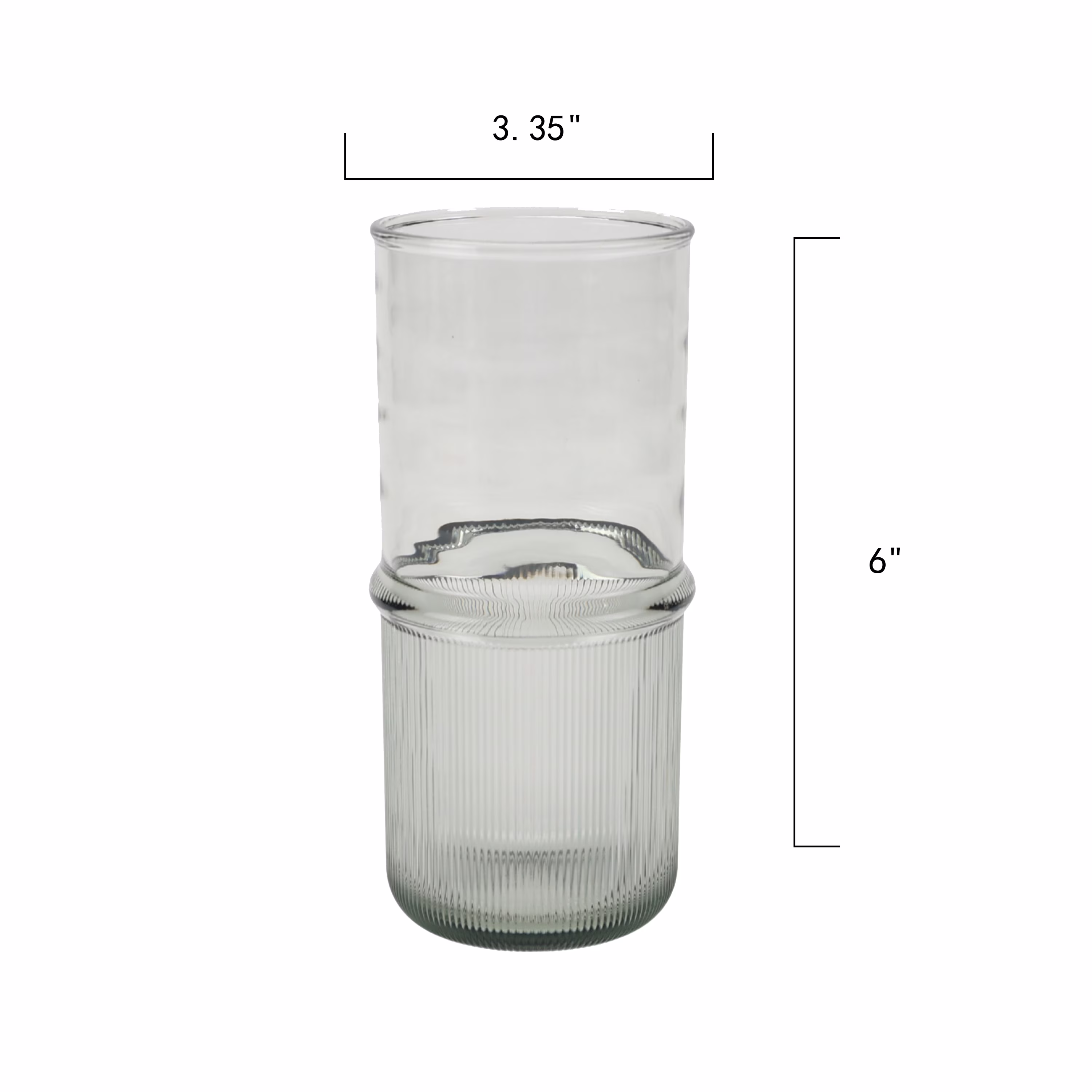 Better Homes & Gardens 21 oz Tall Green Ribbed Tritan Tumbler