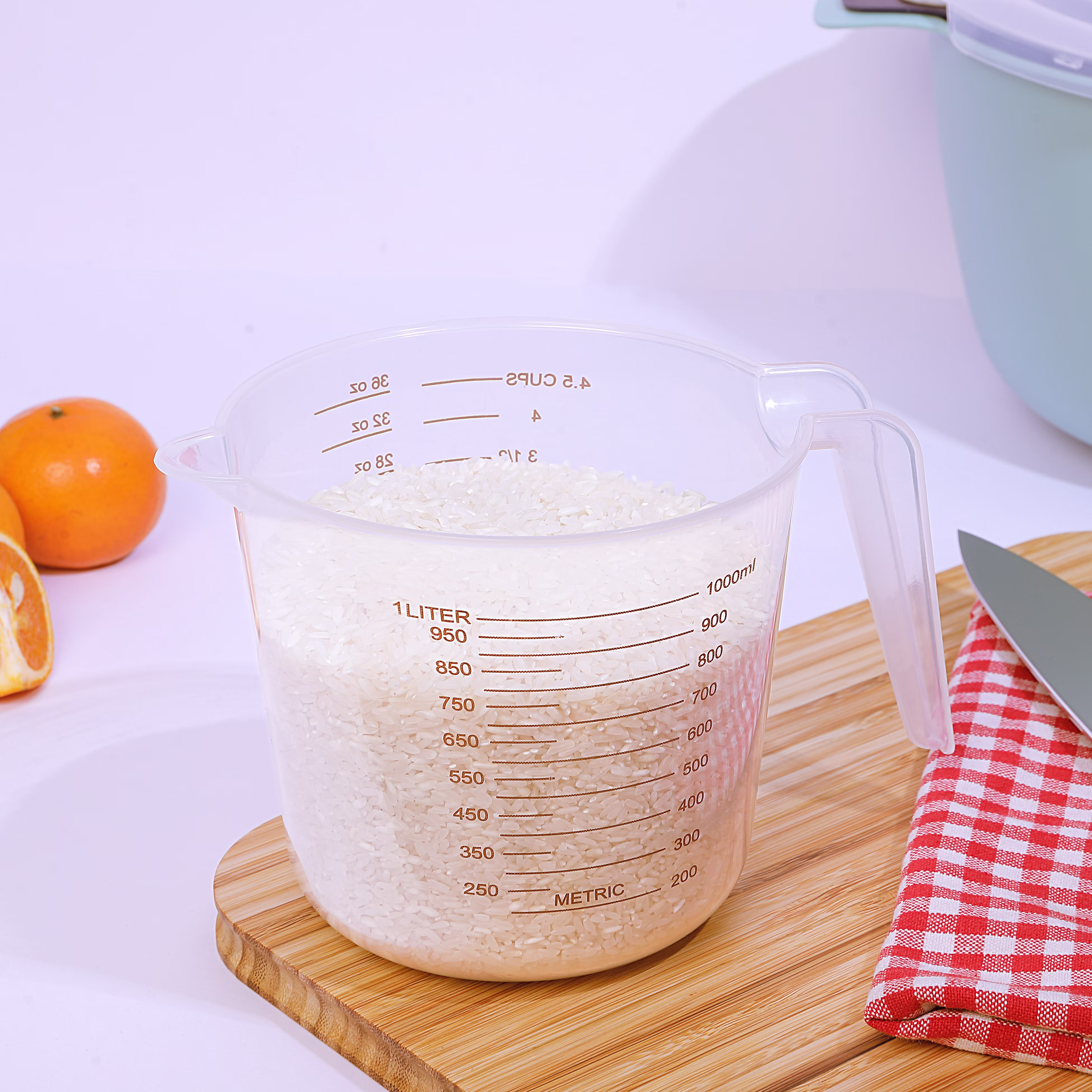Mainstays 4.5-Cup BPA-Free Plastic Measuring Cup with Clear Measurements