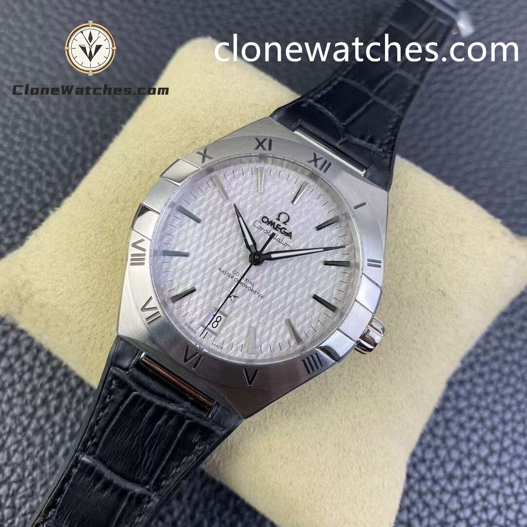 OMEGA Super Clone Watches 1:1 Constellation Steel On Rubber Strap 131.12.41.21.06.001 41mm