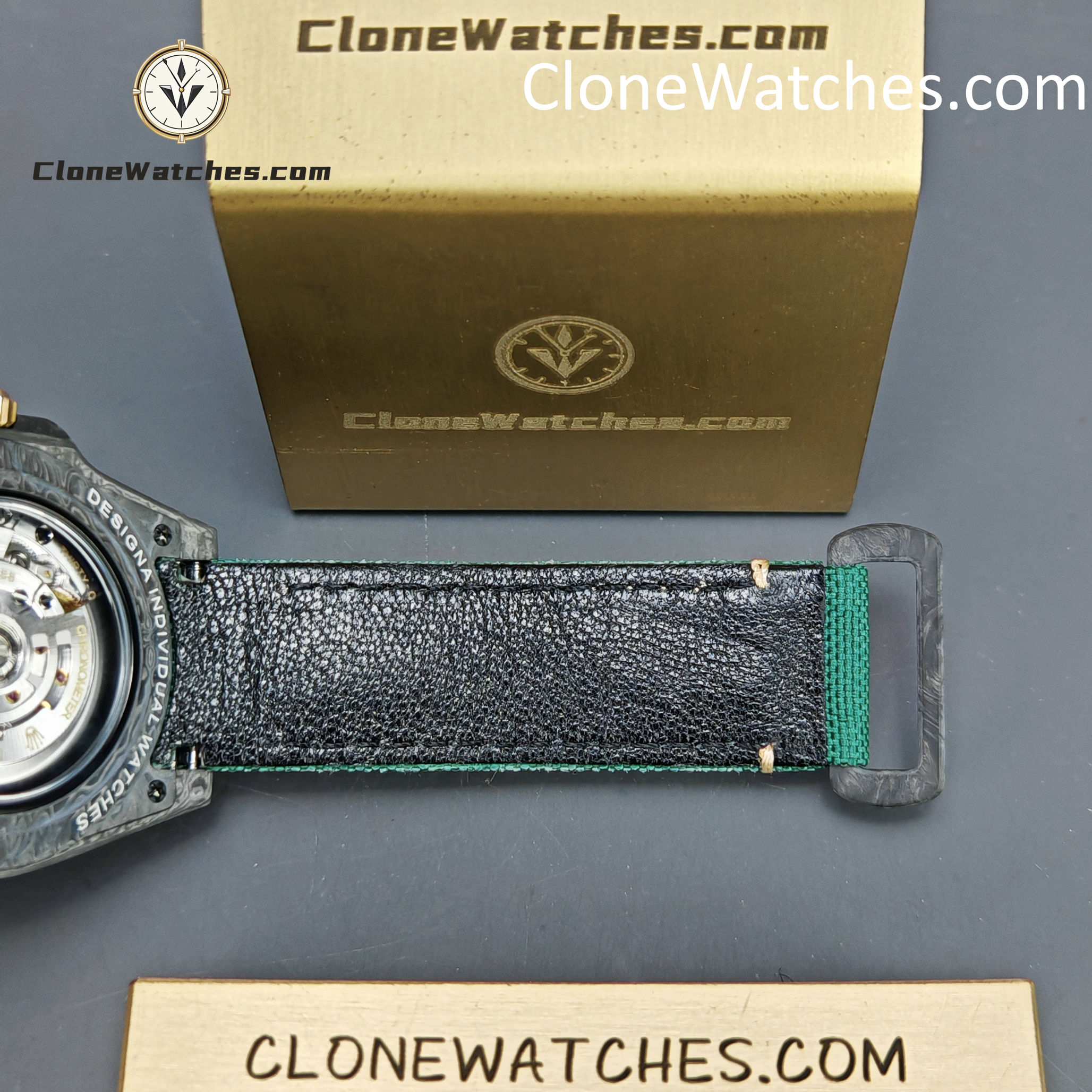 Modified Super Clone Watches 1:1 DIW Rolex GMT Master II NTPT Carbon OASIS Middle East Edition 3285 Movement