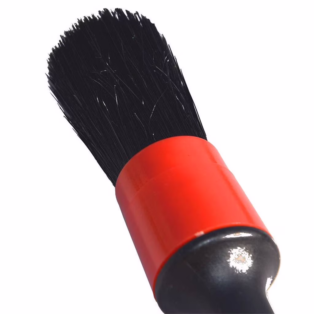 ESULOMP Detailing Brush Cleaning Natural Boar Hair Brushes Car Auto Detail Tools