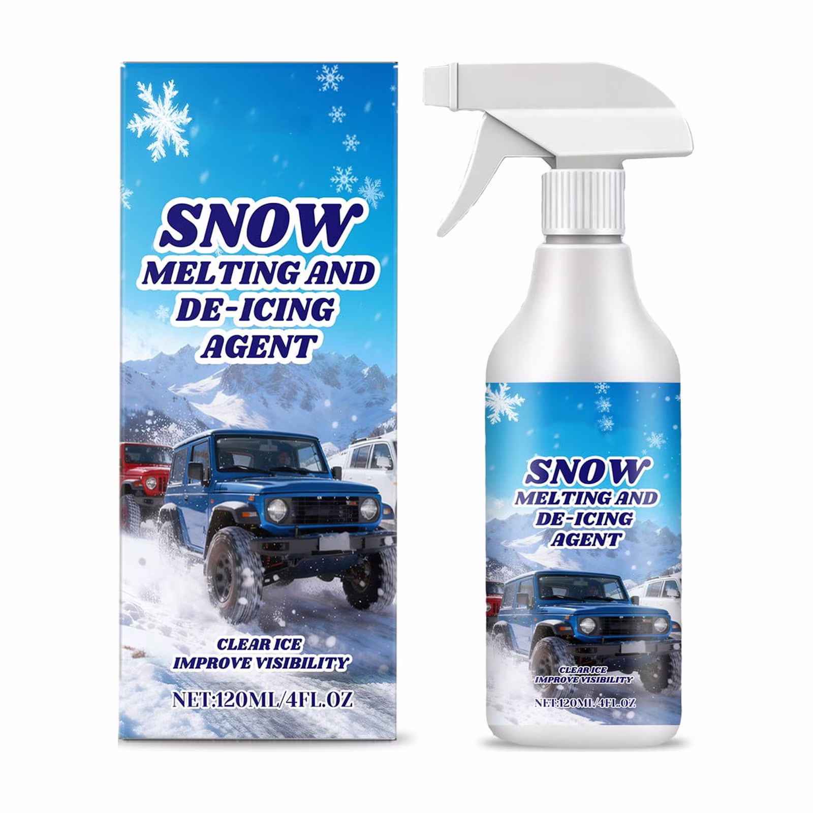 Tarmeek Windshield De-Icer Spray, Car Anti-Freeze Spray Prevents Icing and Quick Thaw Deicer, Deicer for Car Windshield