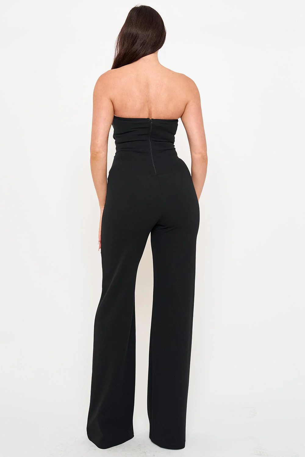 Symphony Jumpsuit - Satin Waist Twist Tie Jumpsuit