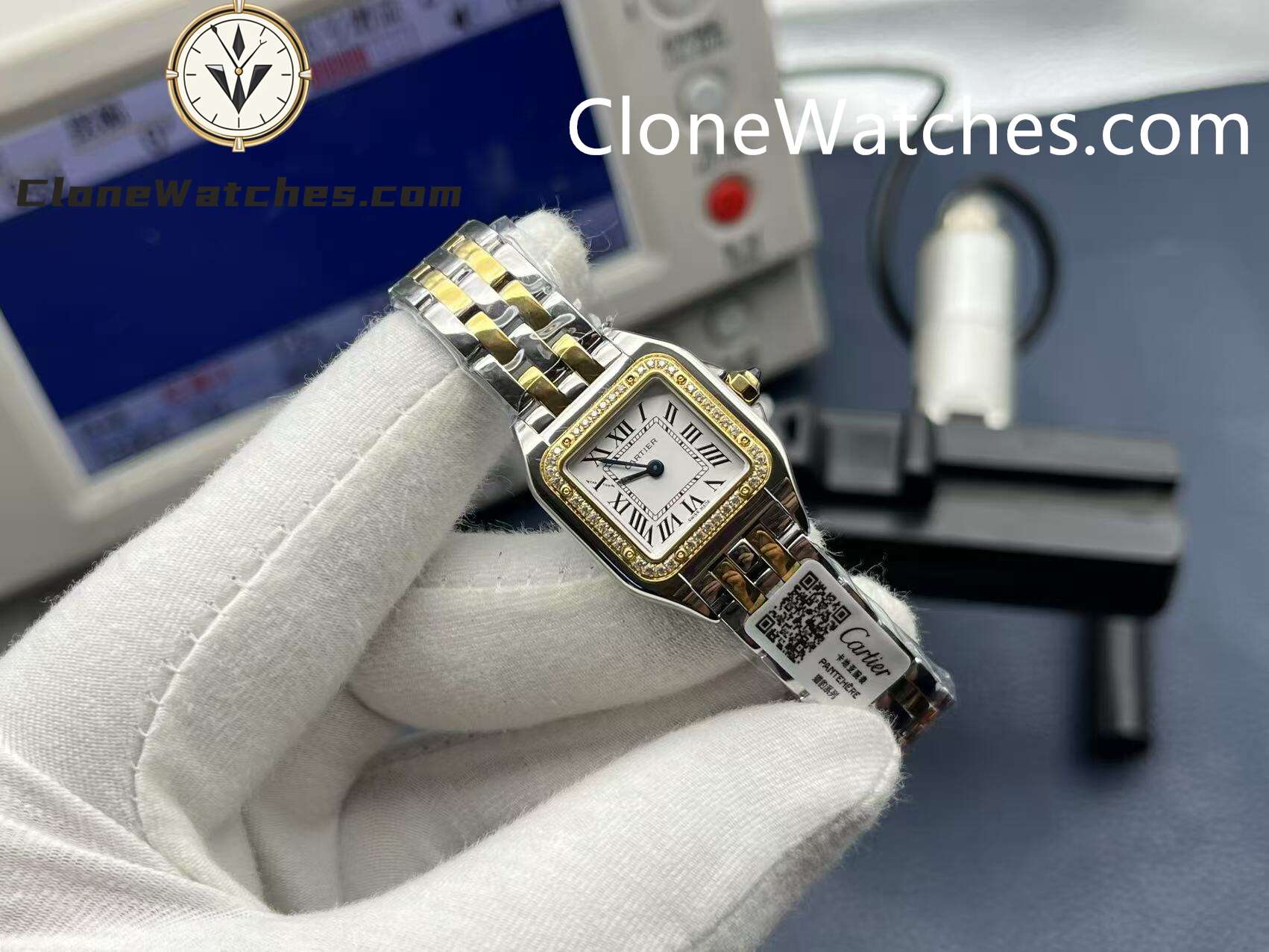 Cartier Super Clone Watches 1:1 PANTHÈRE DE CARTIER White Dial 22mm x30mm WJPN0048