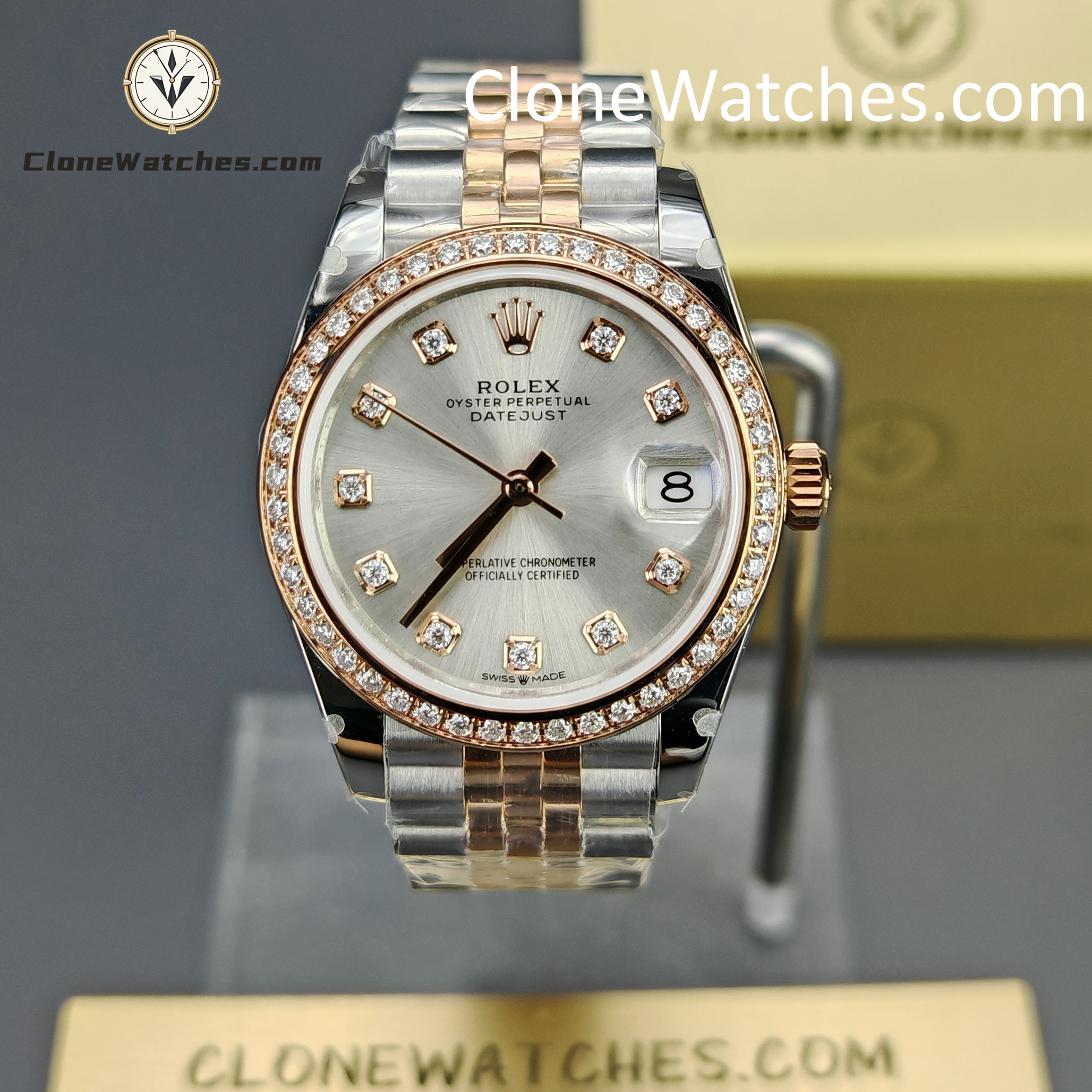 Rolex Super Clone Watches 1:1 DateJust m278381rbr-0016 Jubilee 31MM 2236 Movement