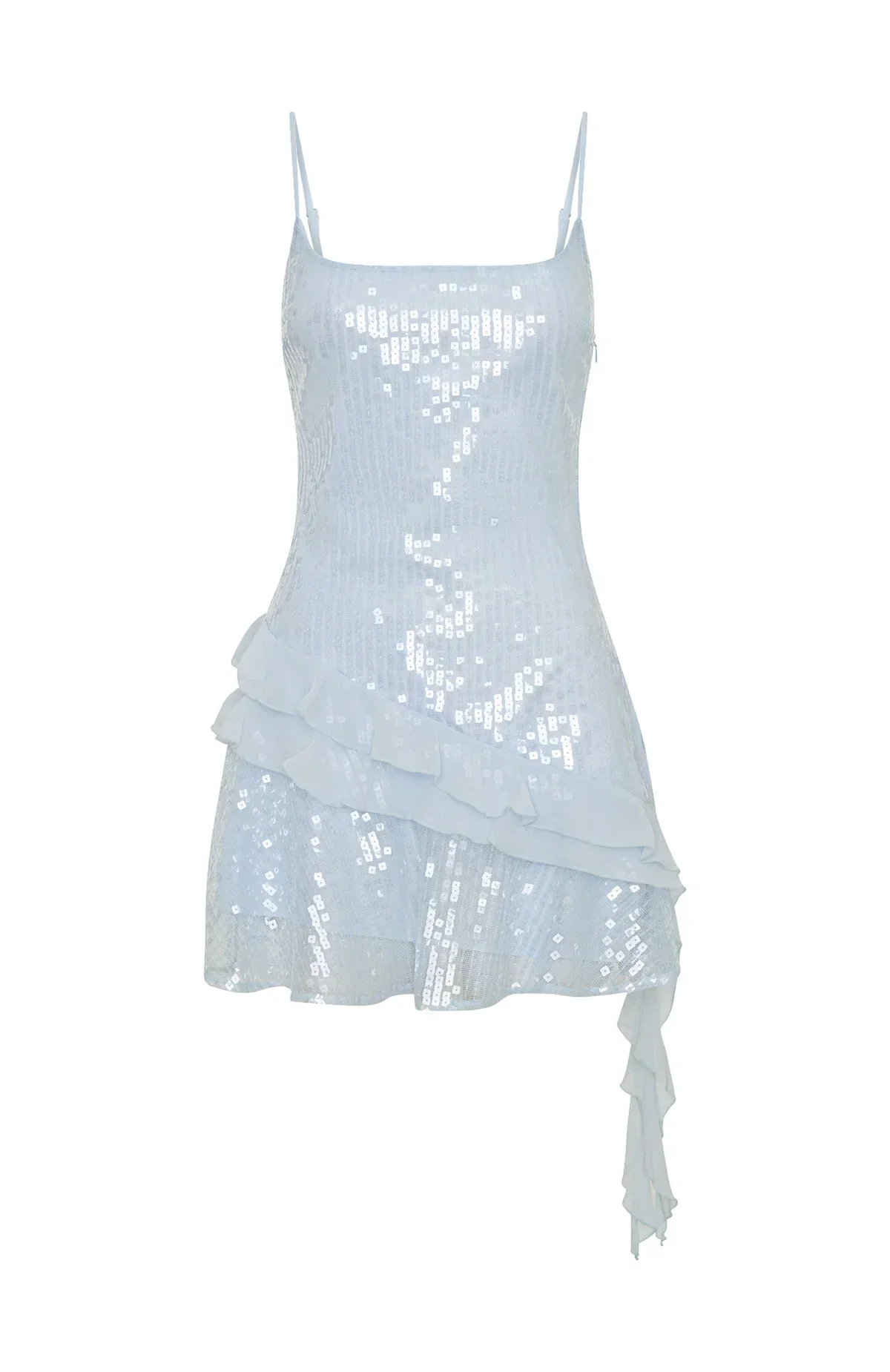 Supernova Sequin Mini Dress Ice Blue