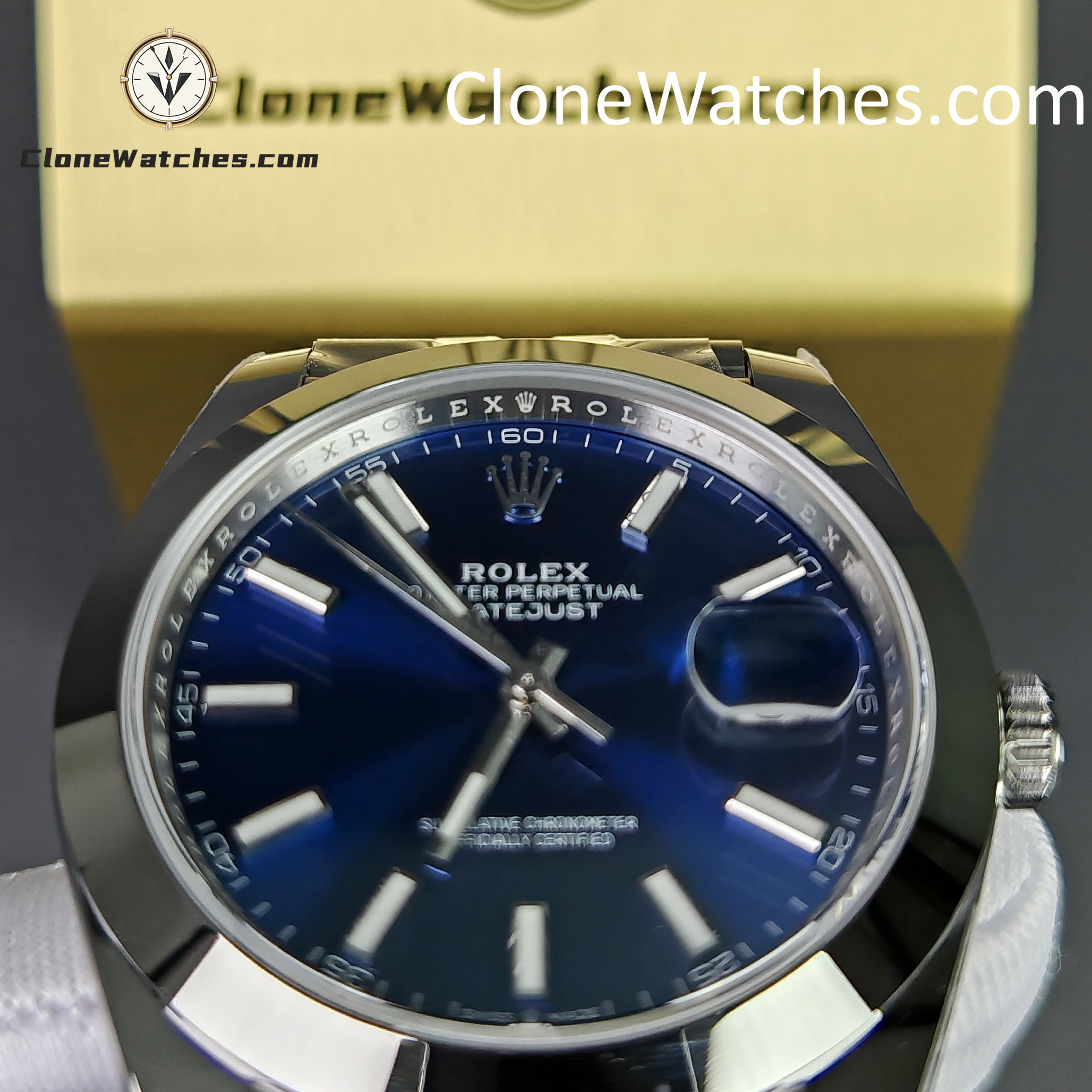 Rolex Super Clone Watches 1:1 DateJust Blue Dial m126300-0002 Jubilee 41MM 3235 Movement