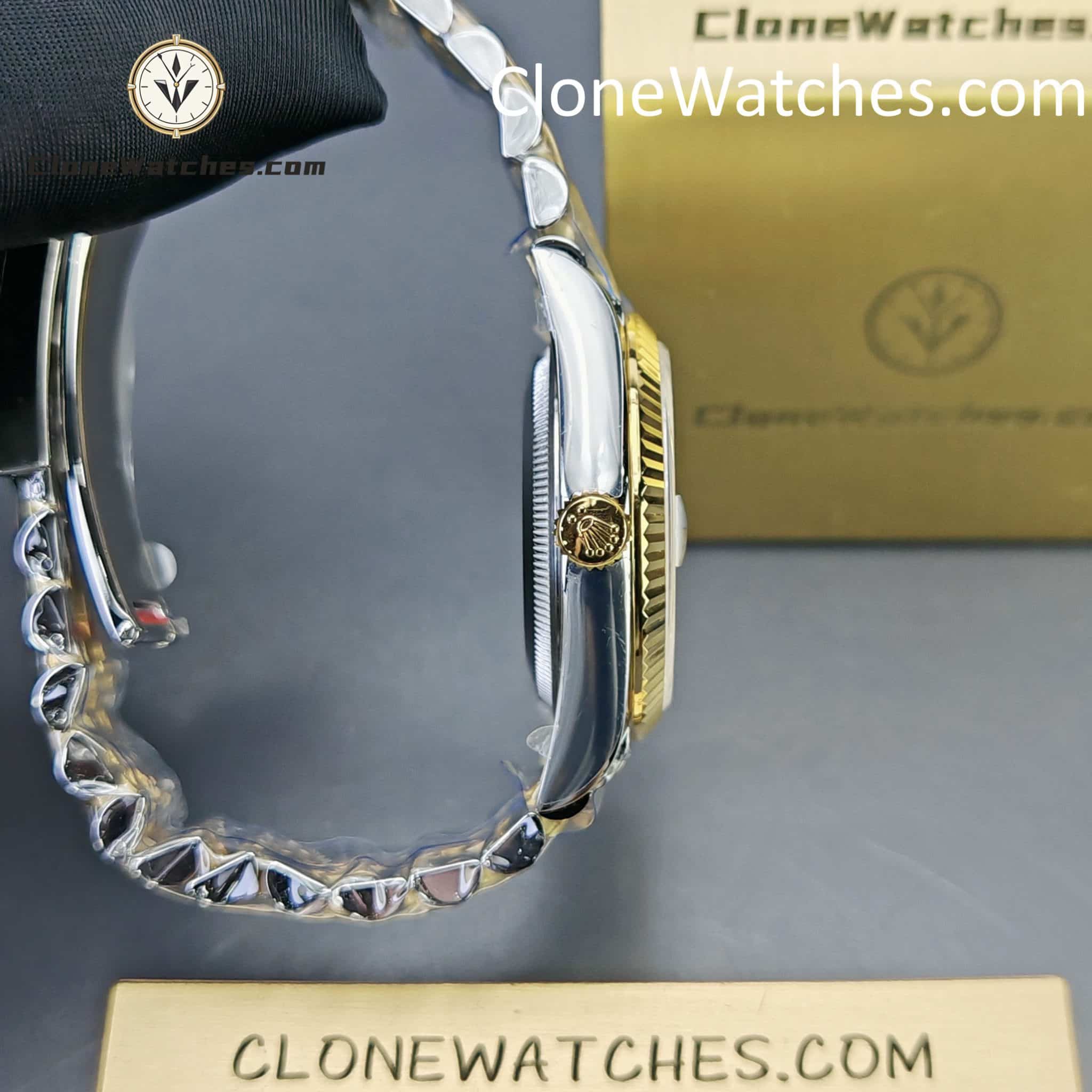 Rolex Super Clone Watches 1:1 DateJust m126233-0019 White Dial Jubilee 36MM 3235 Movement