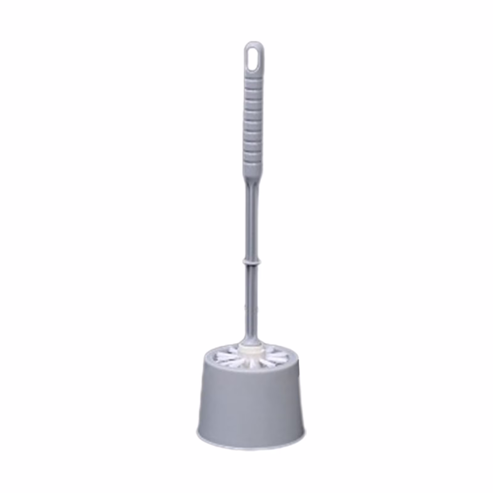 Tao Tao Toilet Brush and Holder,Plastic Toilet Bowl Cleaning Brush Set,Under Rim Lip Brush and Storage Caddy For Bathroom Gray