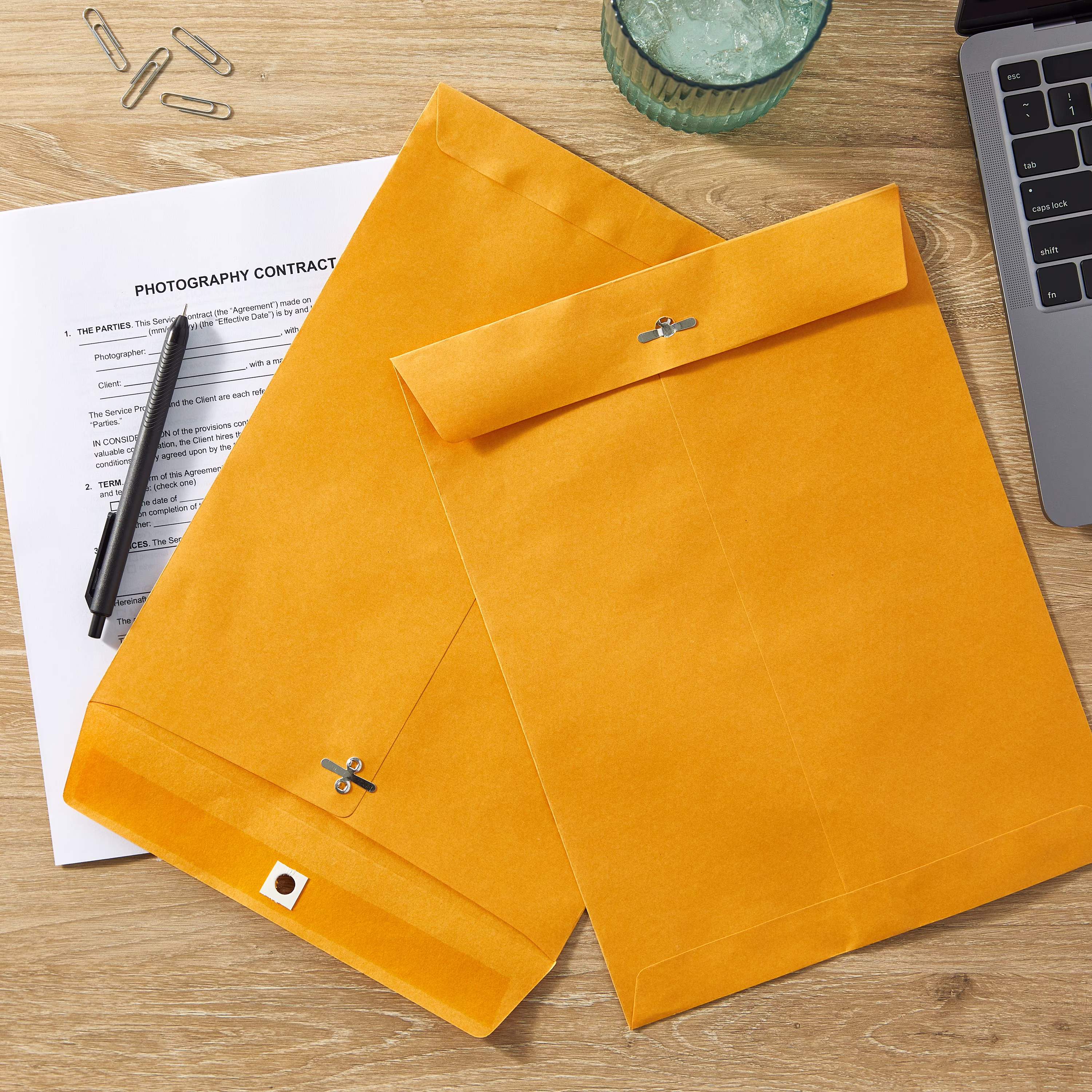 Pen+Gear Kraft Clasp Envelopes, 9 in x 12 in, 6 Count