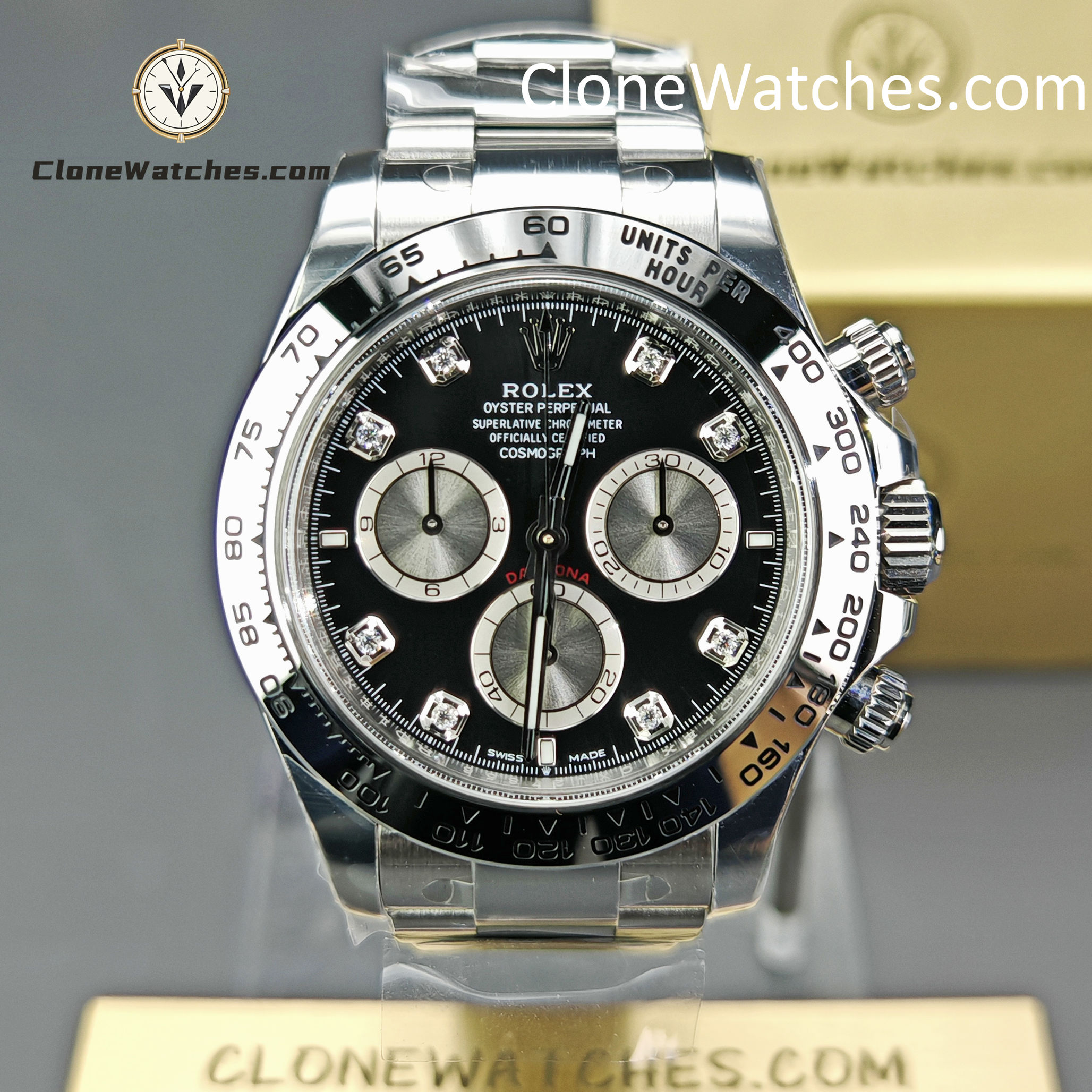 Rolex Super Clone Watches 1:1 Daytona Diamond M126509-0002 4131 Movement