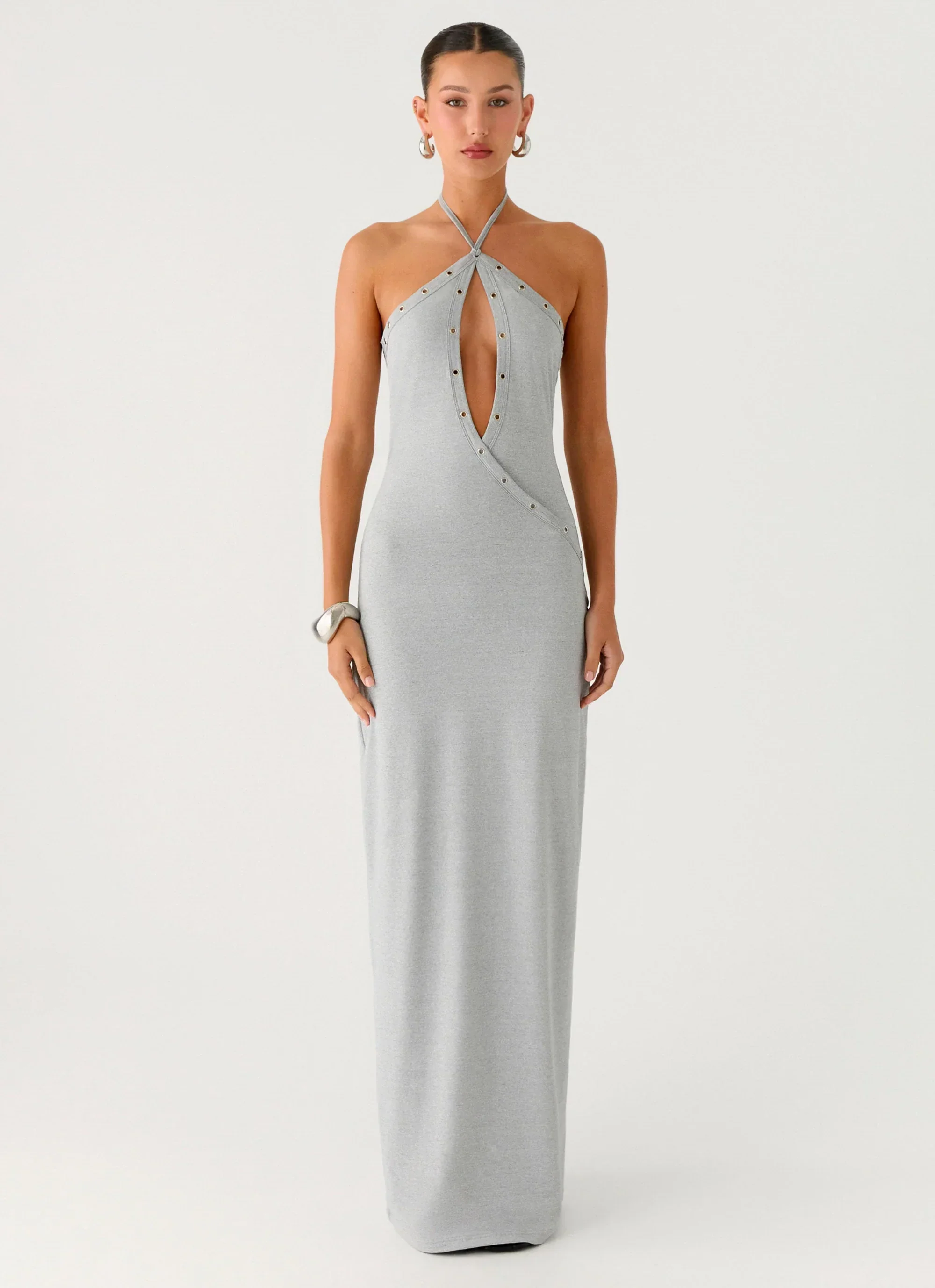 Off The Bass Maxi Dress - Grey