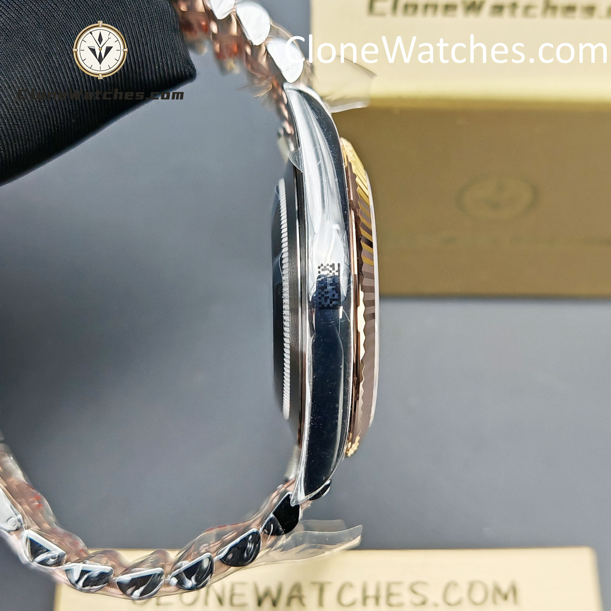 Rolex Super Clone Watches 1:1 DateJust Chocolate Diamond Dial Jubilee 41MM M126331-0004 3235 Movement