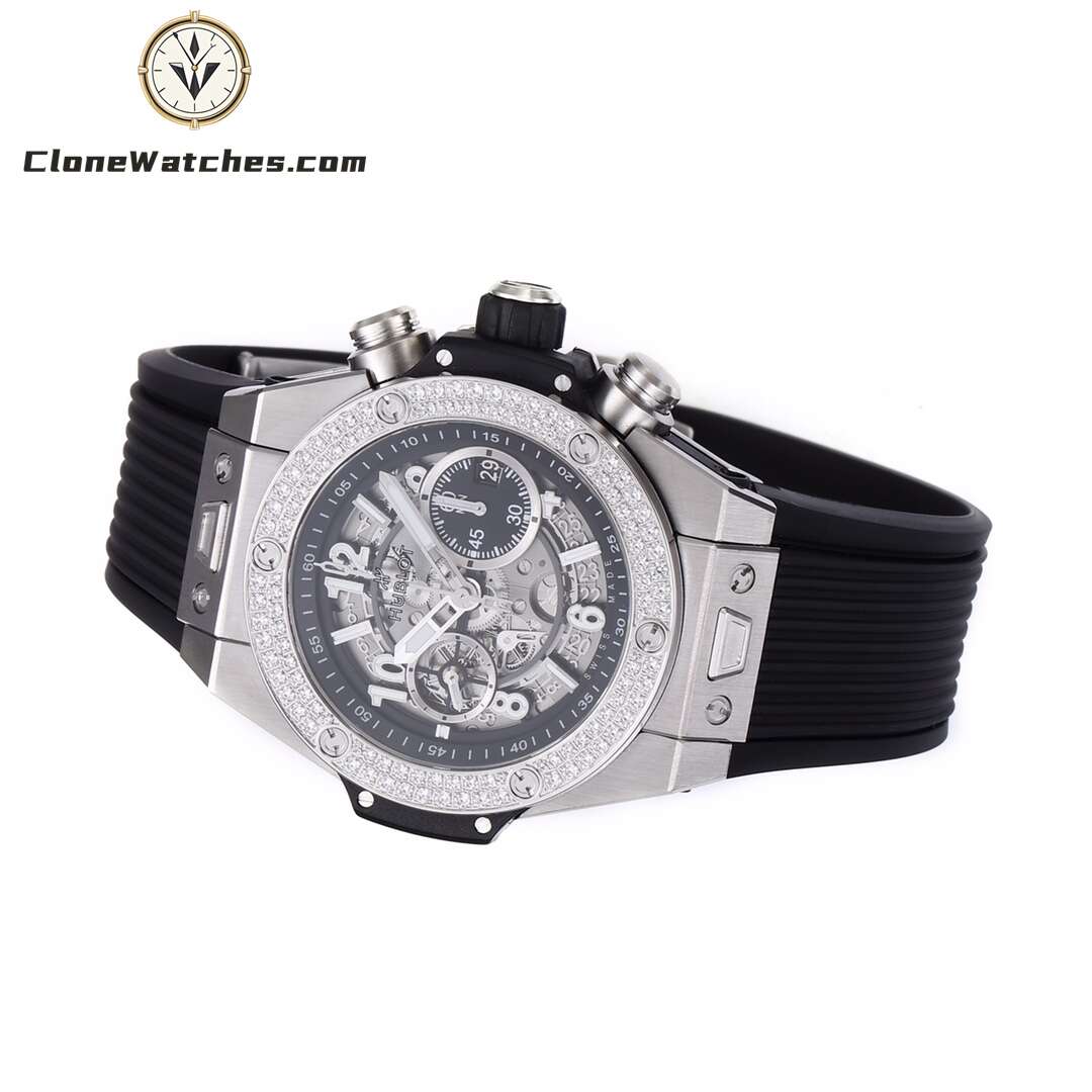 Hublot Super Clone Watches 1:1 Big Bang Unico Titanium Diamonds 42mm 441.NX.1171.RX.1104