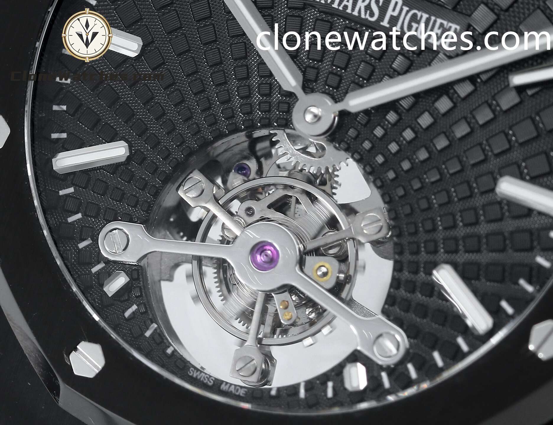 Audemars Piguet Super Clone Watches 1:1 Royal Oak 26522CE Black Tourbillon Dial 41mm