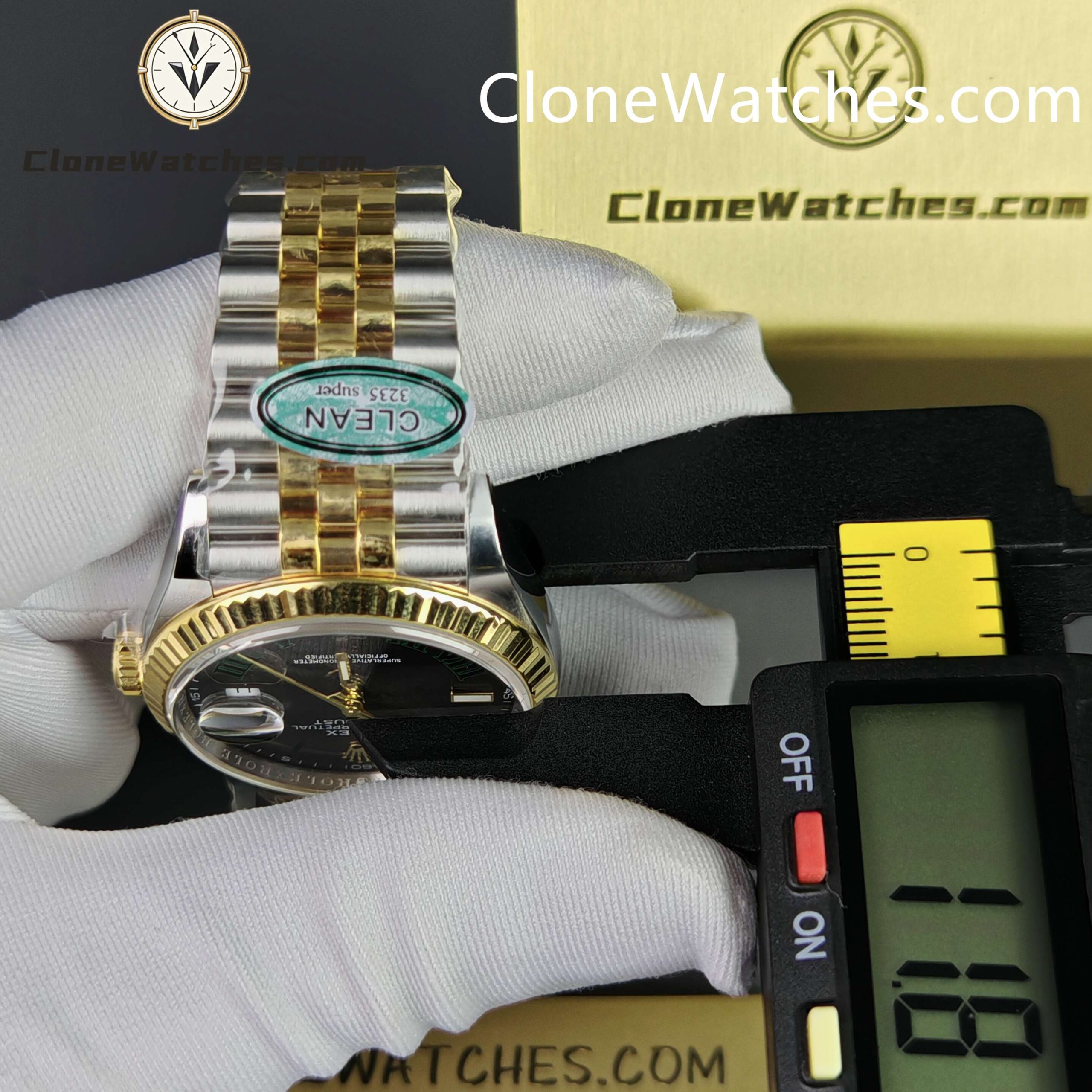 Rolex Super Clone Watches 1:1 DateJust Gray Roman Dial M126233 – 0035 Jubilee 36MM 3235 Movement